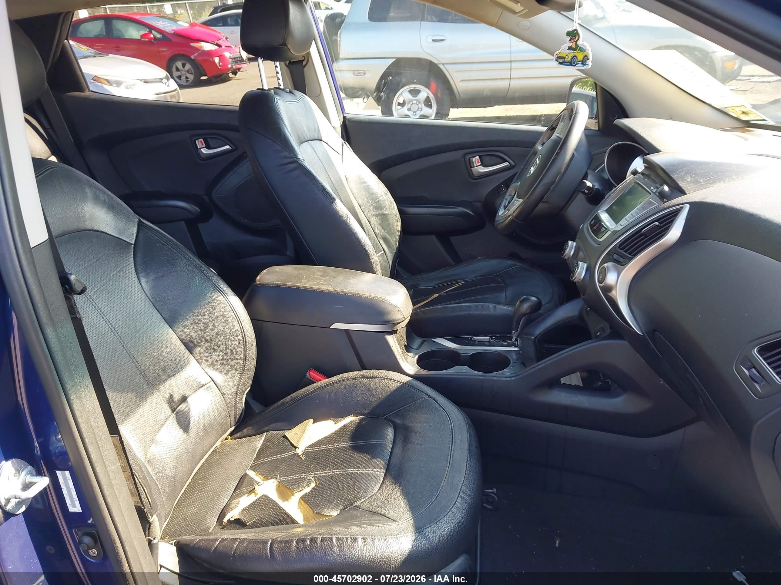 2013 Hyundai Tucson Limited Синий vin: KM8JUCAC4DU690476