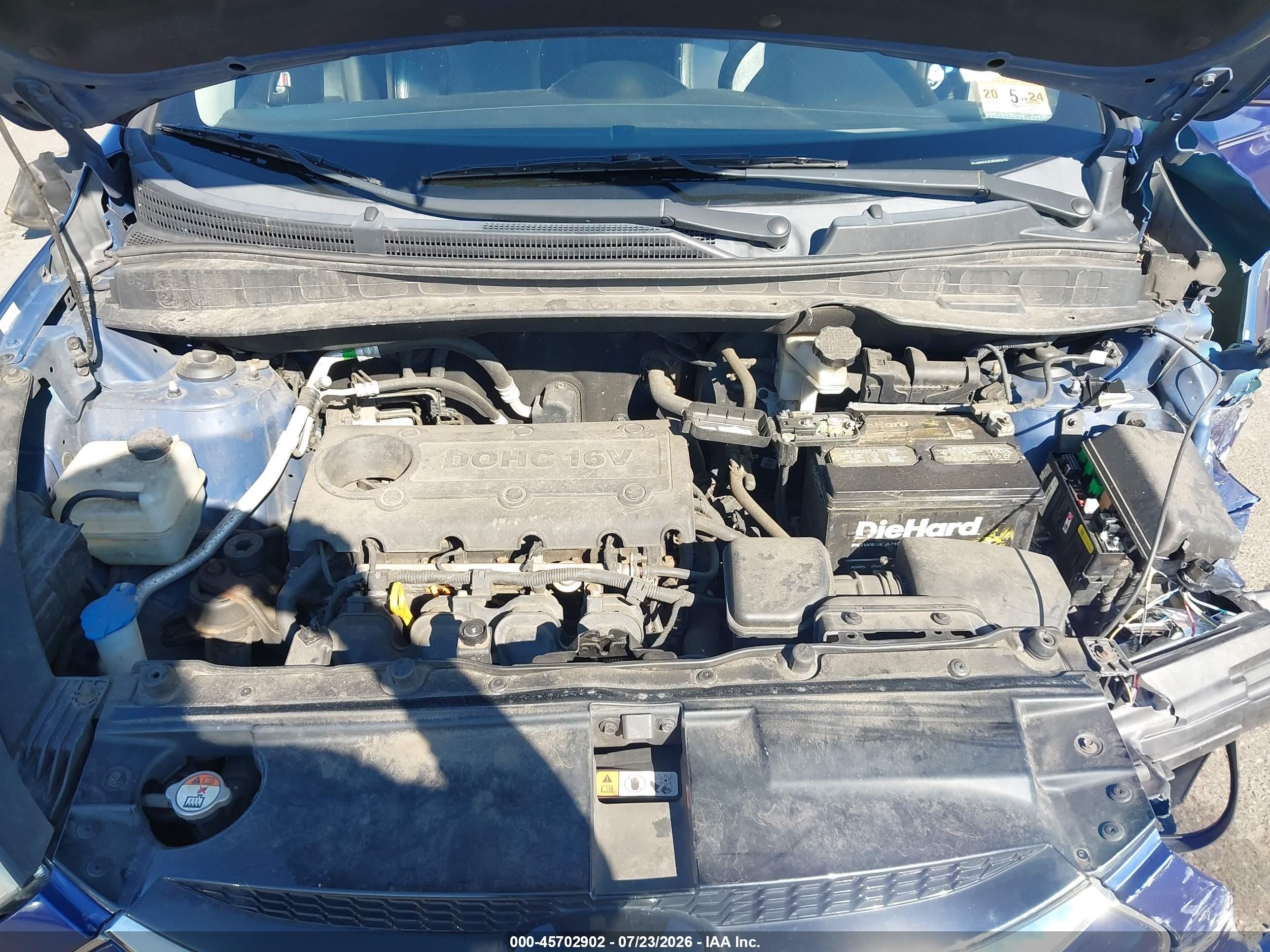 2013 Hyundai Tucson Limited Синий vin: KM8JUCAC4DU690476
