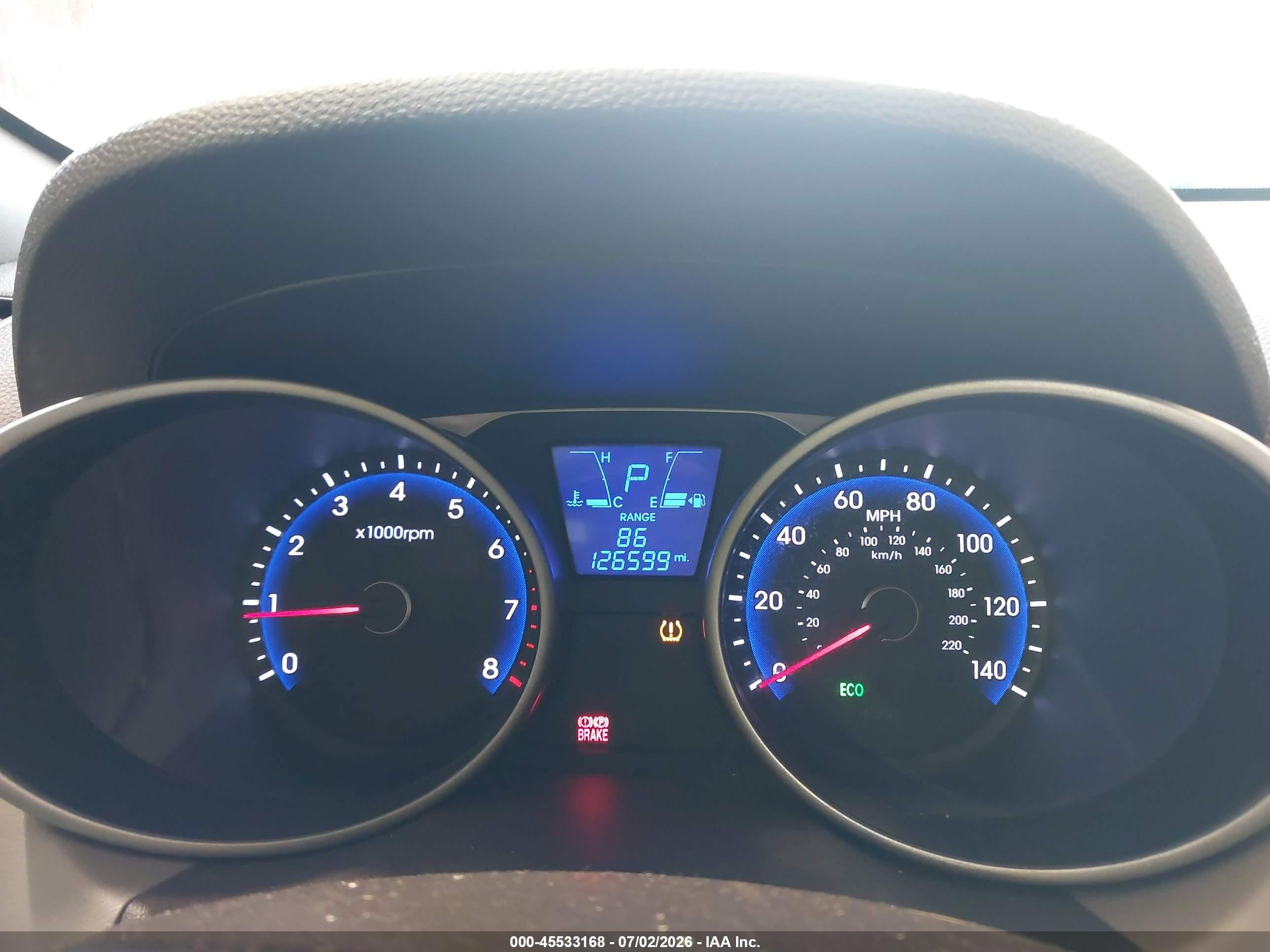 2013 Hyundai Tucson Gls Кремовый vin: KM8JUCAC4DU727106