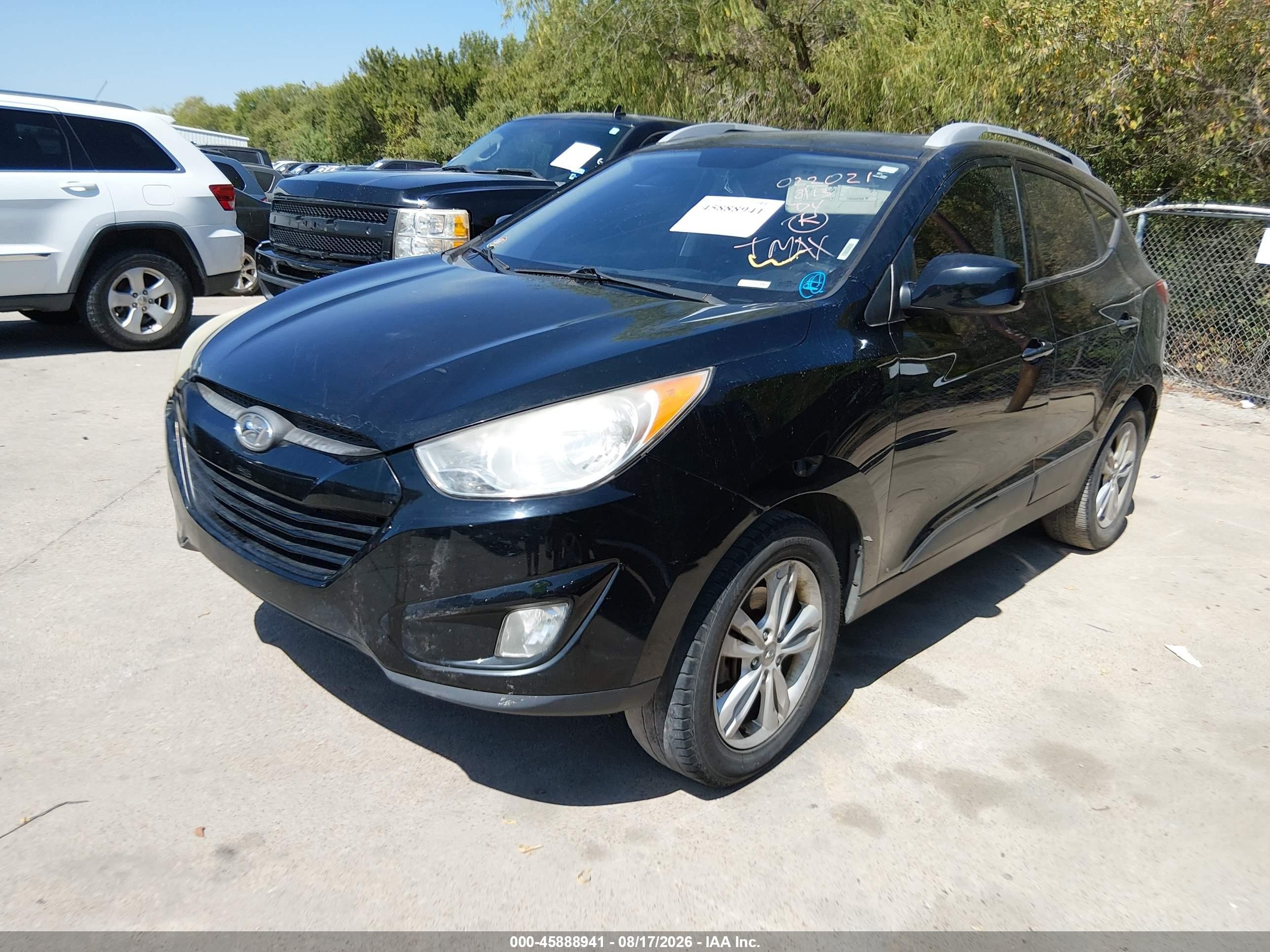2010 Hyundai Tucson Gls Black vin: KM8JUCAC5AU022021