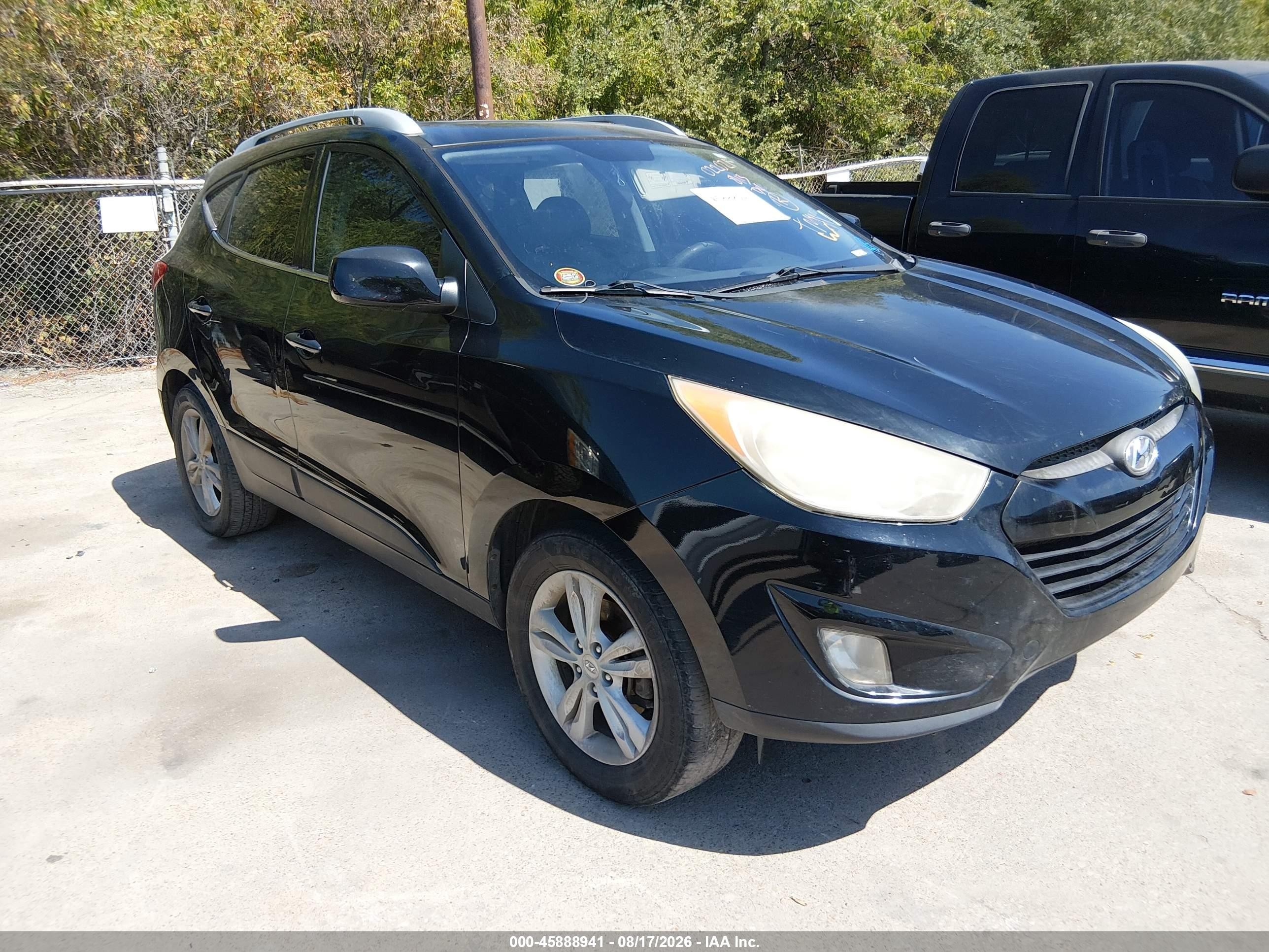 2010 Hyundai Tucson Gls Black vin: KM8JUCAC5AU022021