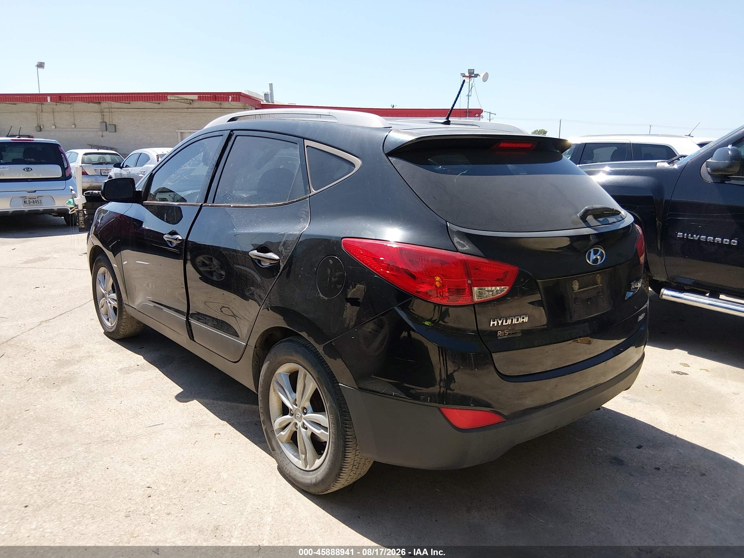2010 Hyundai Tucson Gls Black vin: KM8JUCAC5AU022021