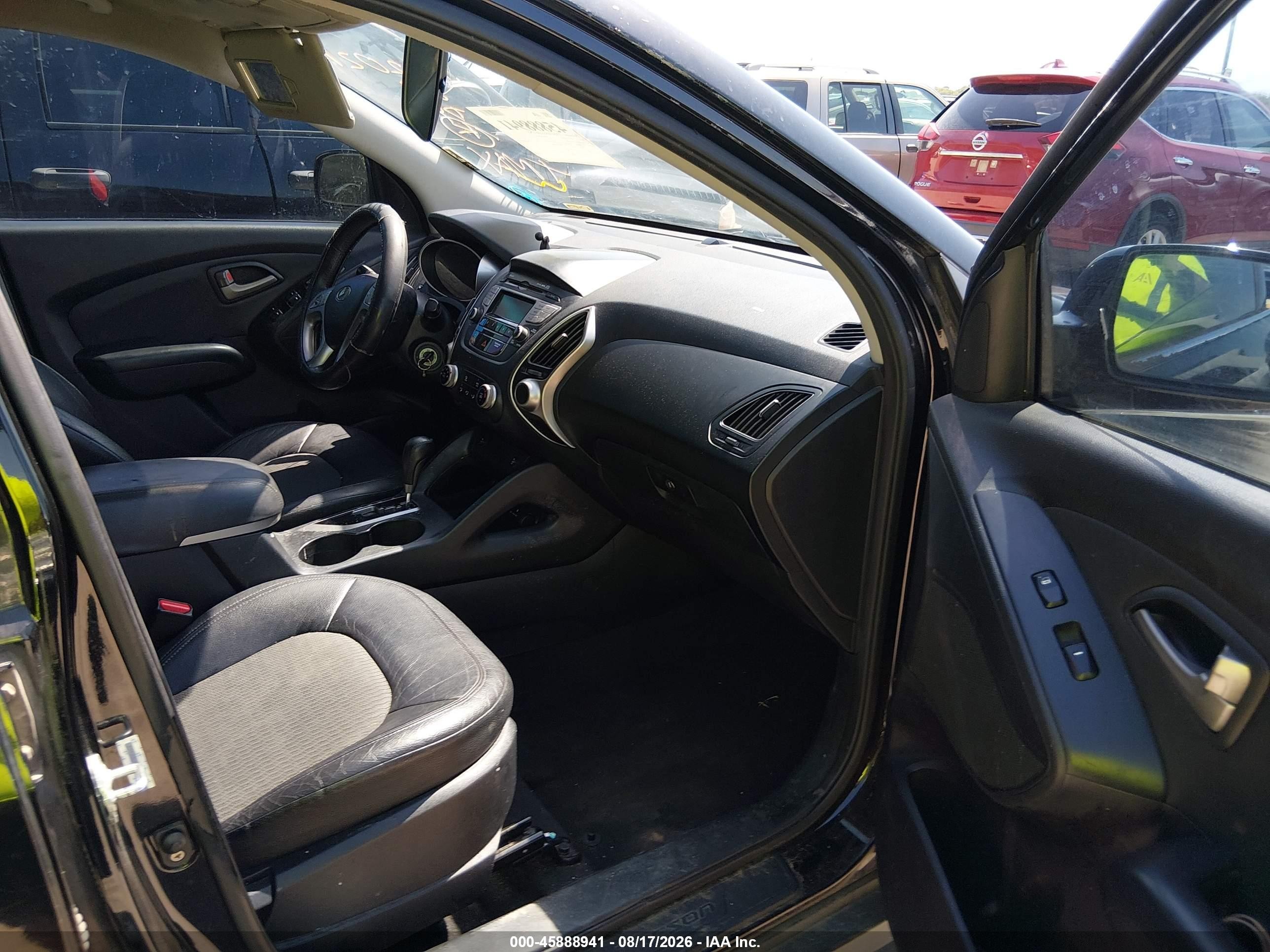 2010 Hyundai Tucson Gls Black vin: KM8JUCAC5AU022021