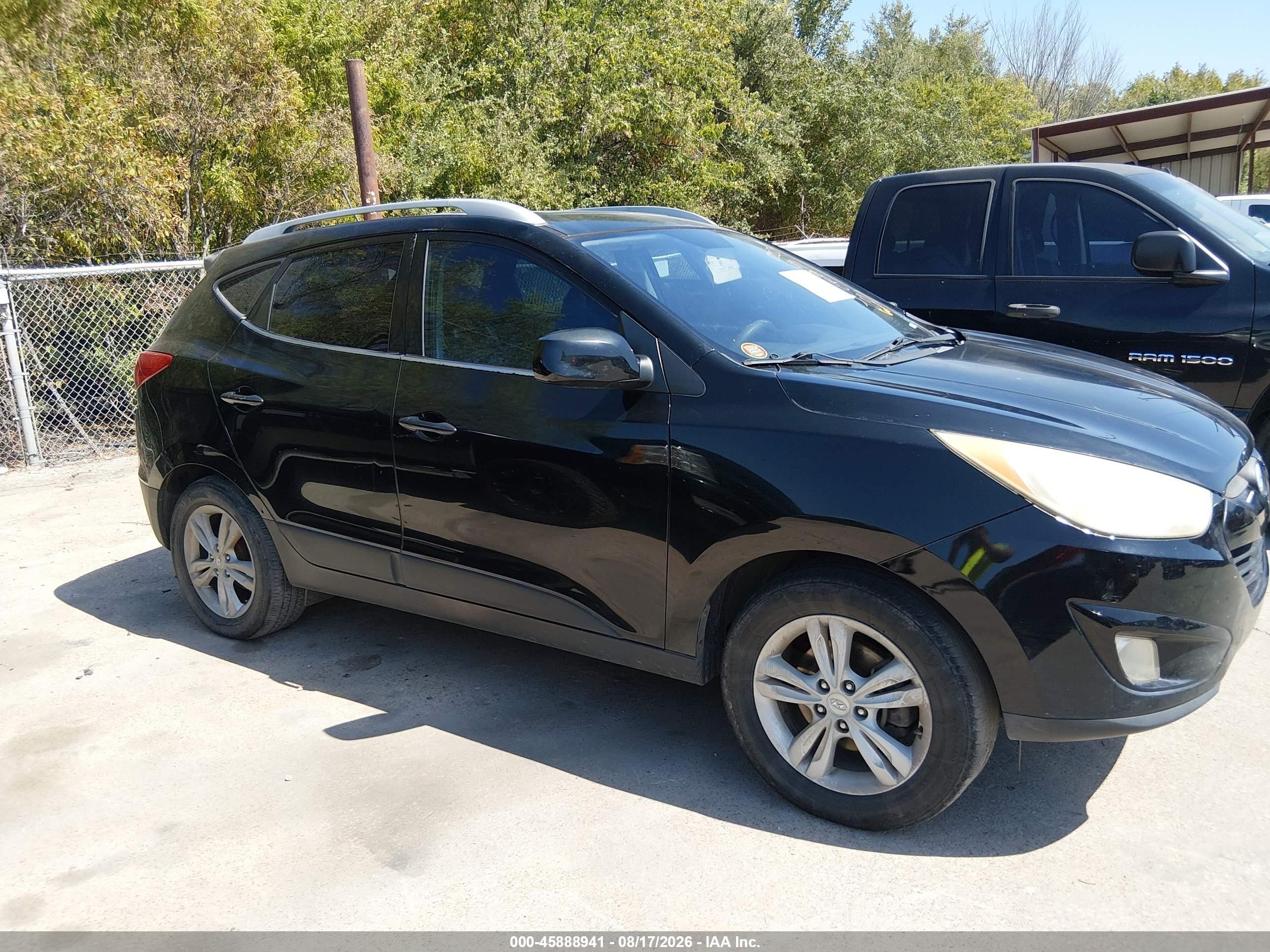 2010 Hyundai Tucson Gls Black vin: KM8JUCAC5AU022021