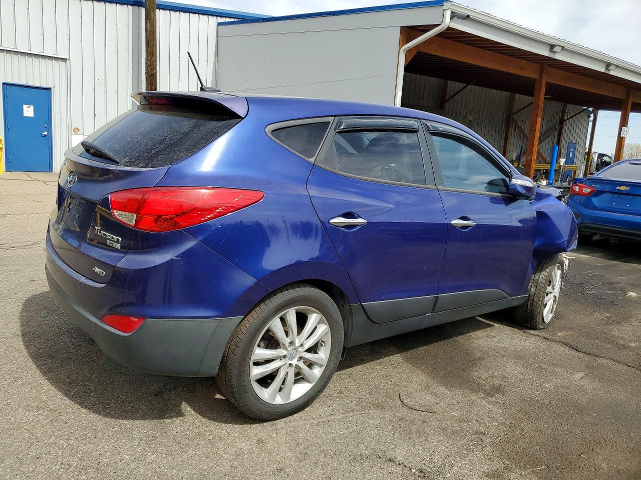 2010 Hyundai Tucson Limited Синий vin: KM8JUCAC5AU022570