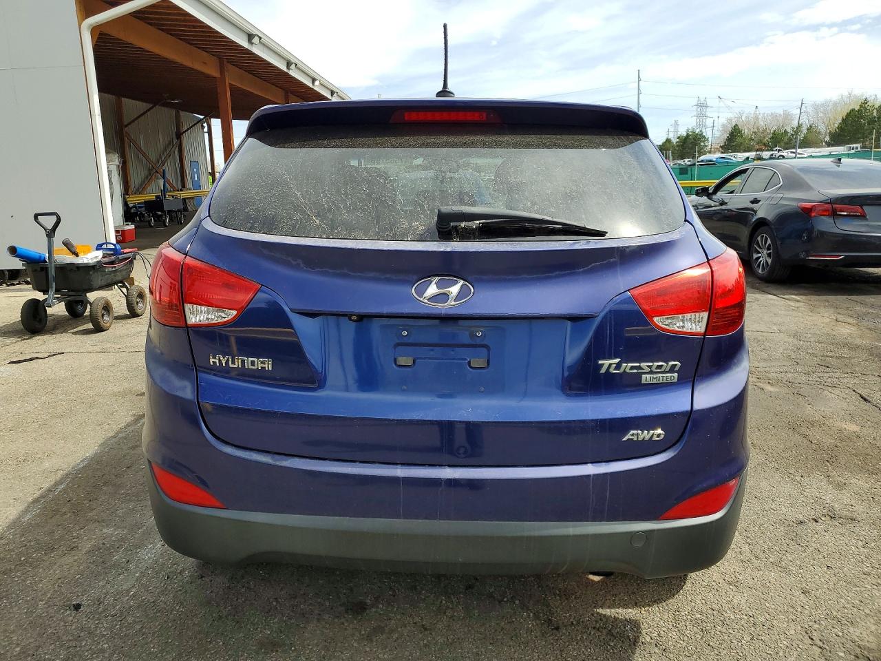 2010 Hyundai Tucson Limited Синий vin: KM8JUCAC5AU022570