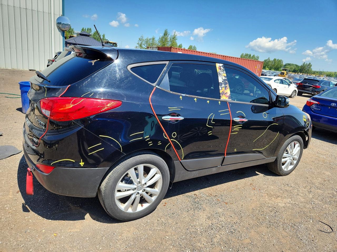 2010 Hyundai Tucson Gls Black vin: KM8JUCAC5AU026022
