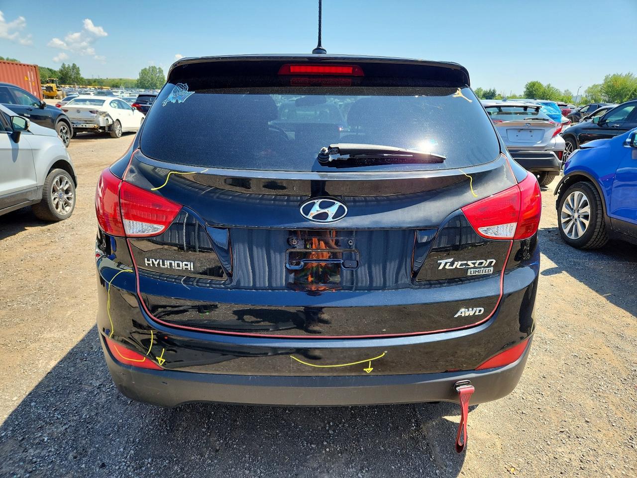 2010 Hyundai Tucson Gls Black vin: KM8JUCAC5AU026022