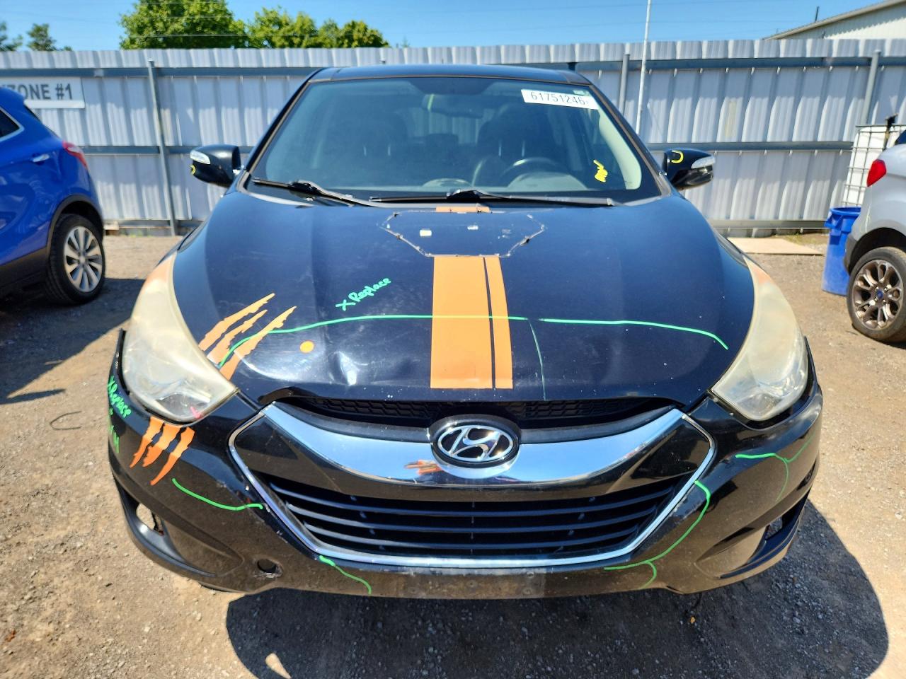 2010 Hyundai Tucson Gls Black vin: KM8JUCAC5AU026022