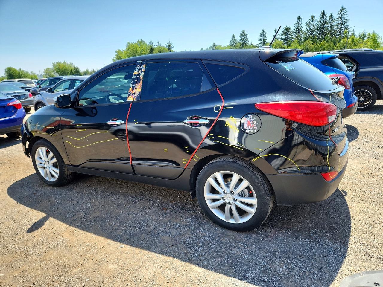 2010 Hyundai Tucson Gls Black vin: KM8JUCAC5AU026022