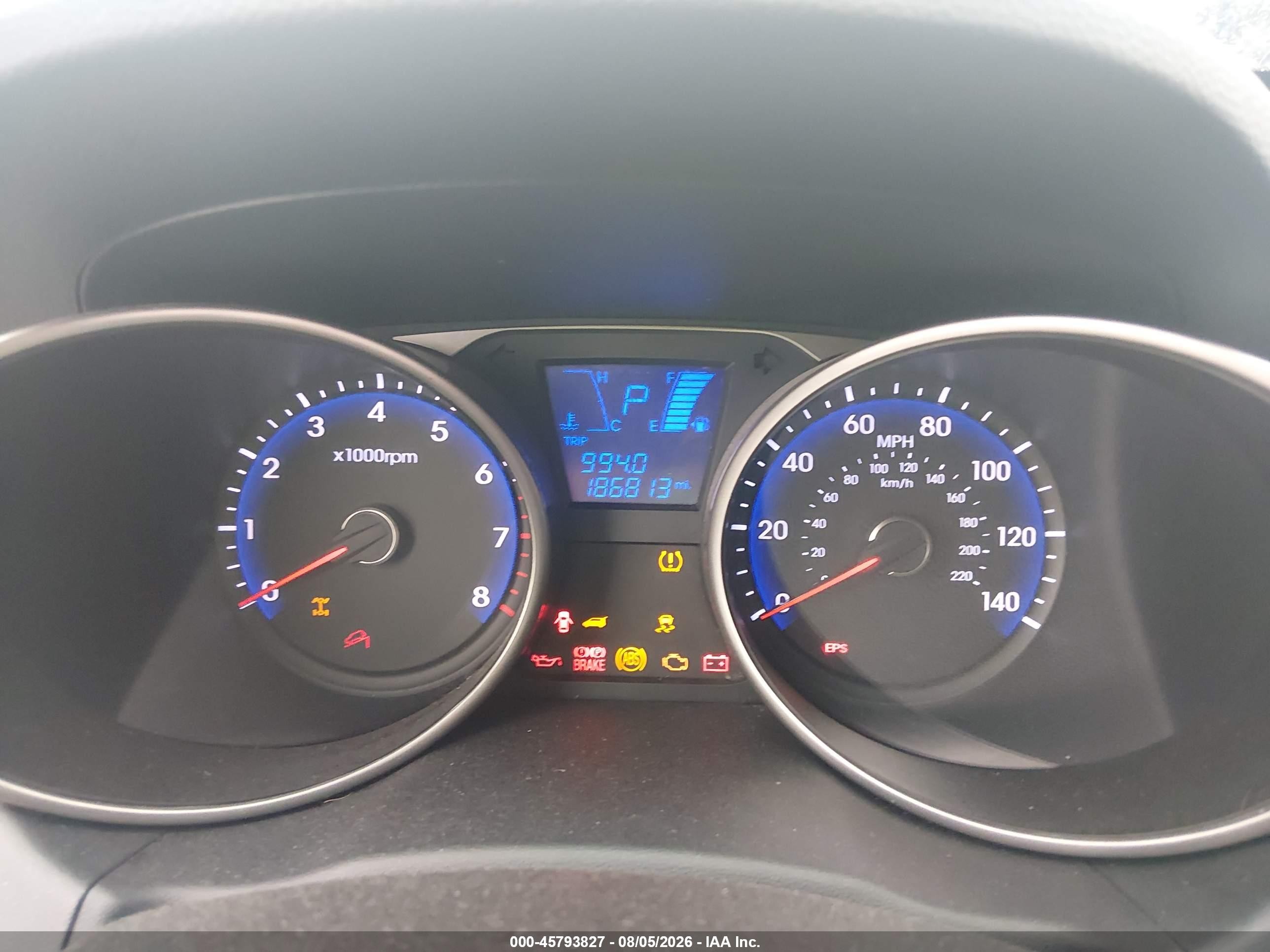 2010 Hyundai Tucson Gls Gray vin: KM8JUCAC5AU060994