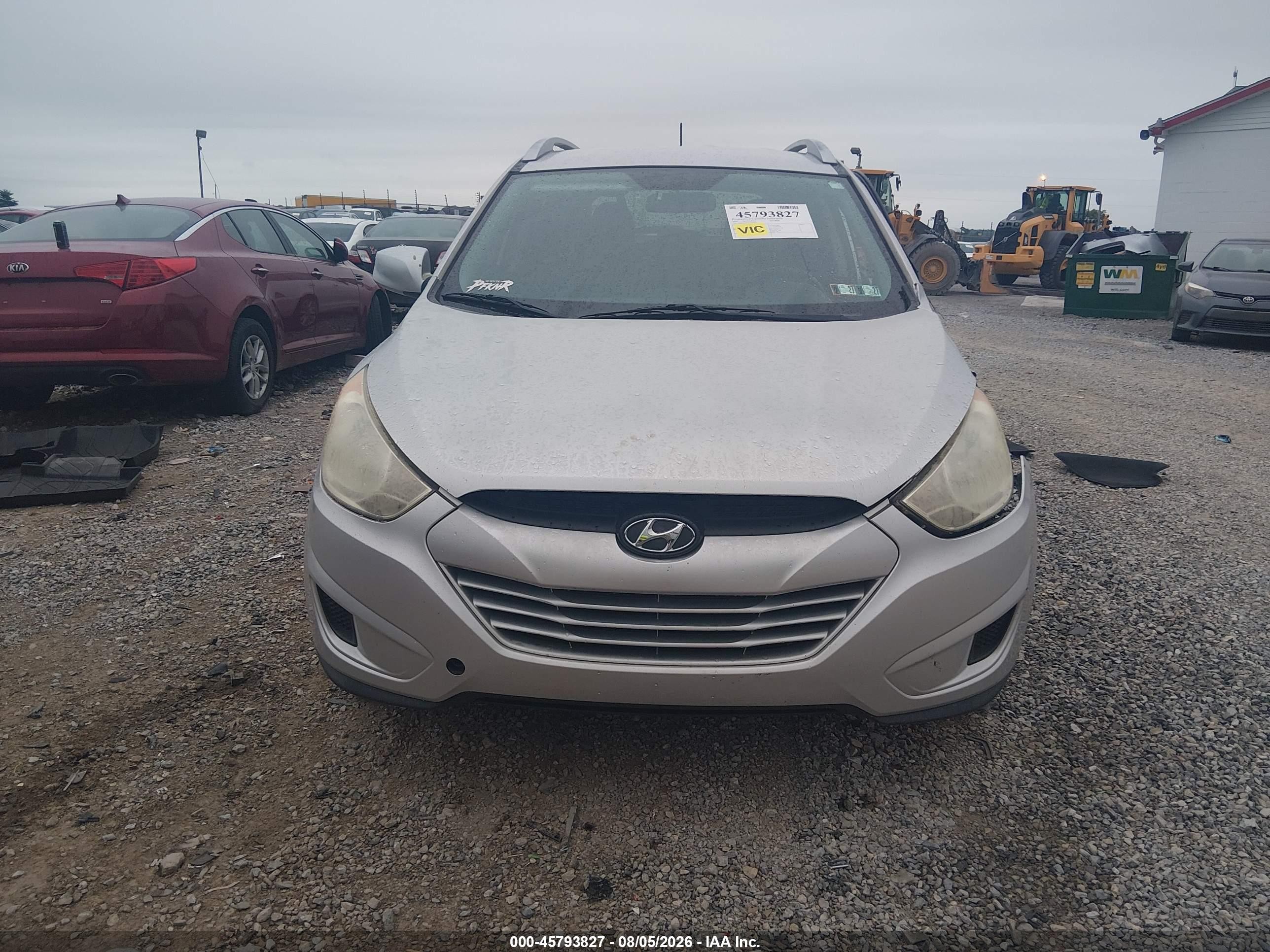 2010 Hyundai Tucson Gls Gray vin: KM8JUCAC5AU060994