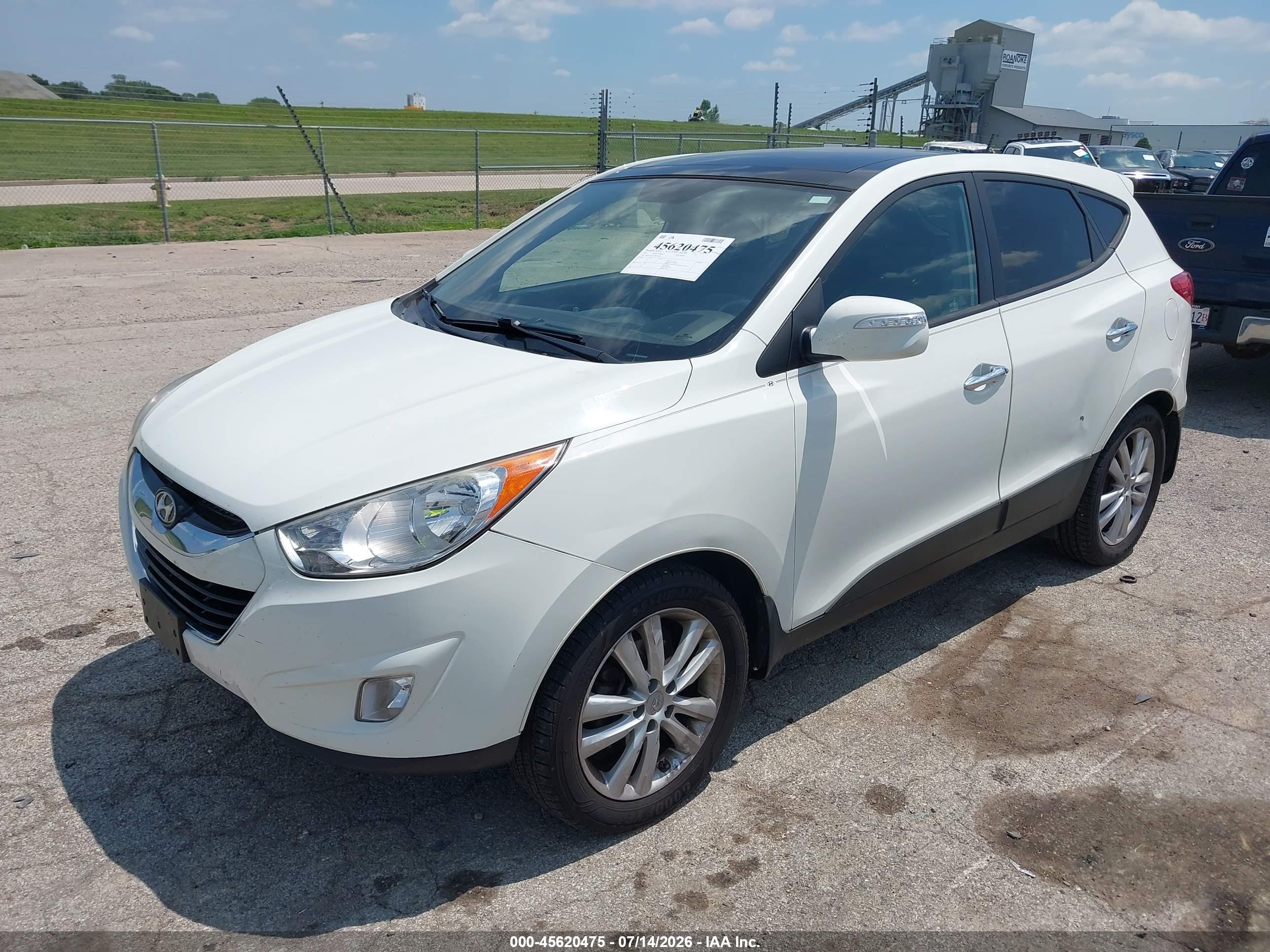 2011 Hyundai Tucson Limited Белый vin: KM8JUCAC5BU176231