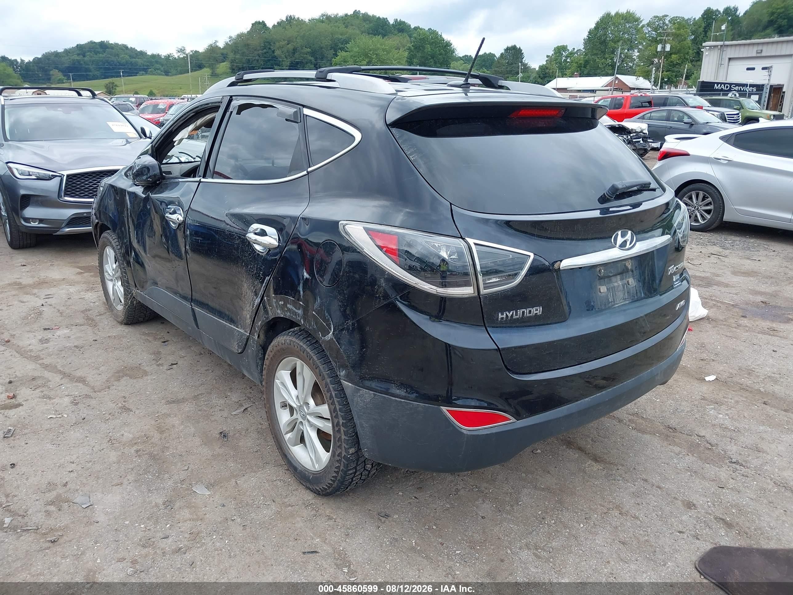 2011 Hyundai Tucson Gls Black vin: KM8JUCAC5BU194731