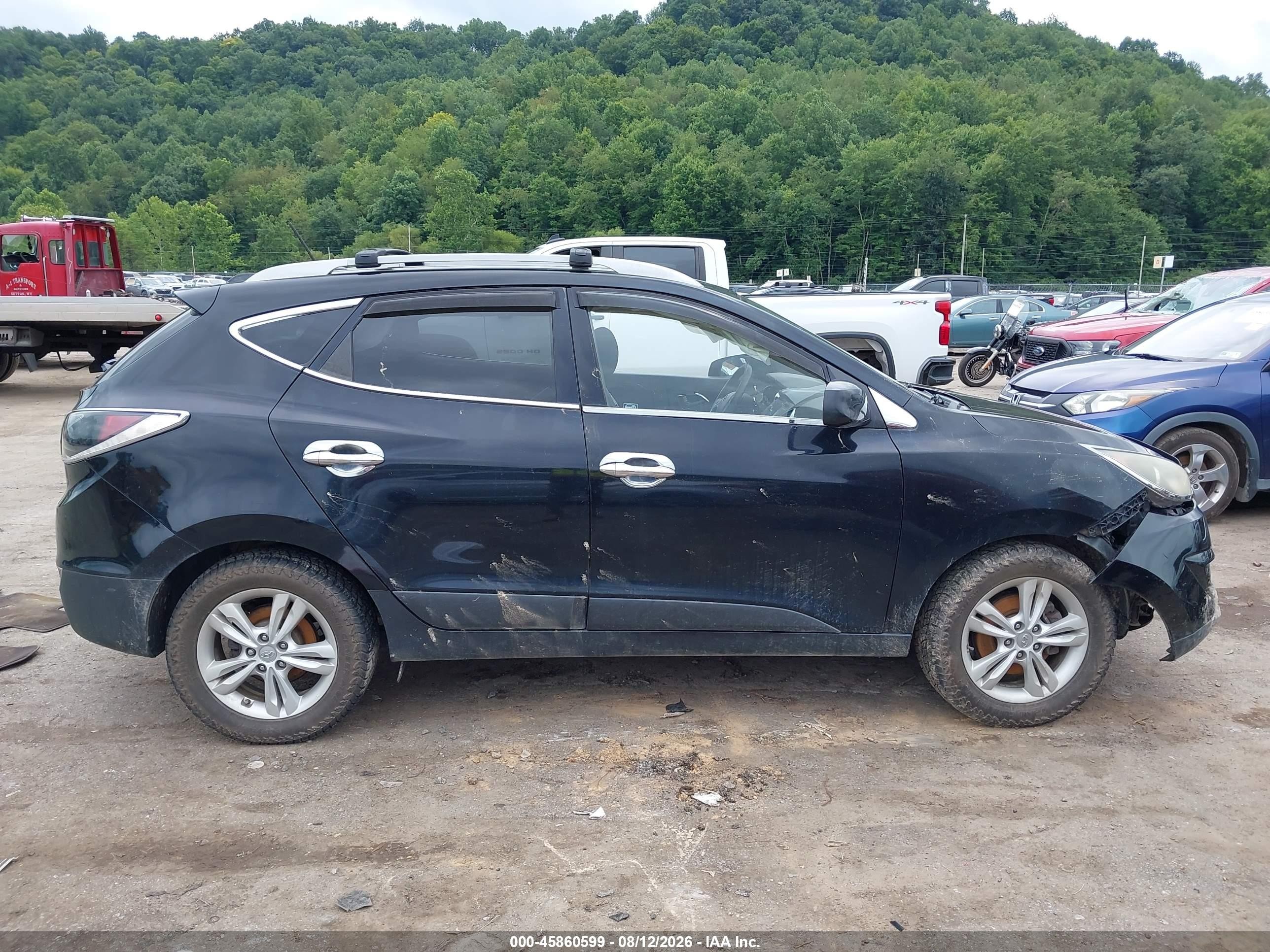 2011 Hyundai Tucson Gls Black vin: KM8JUCAC5BU194731