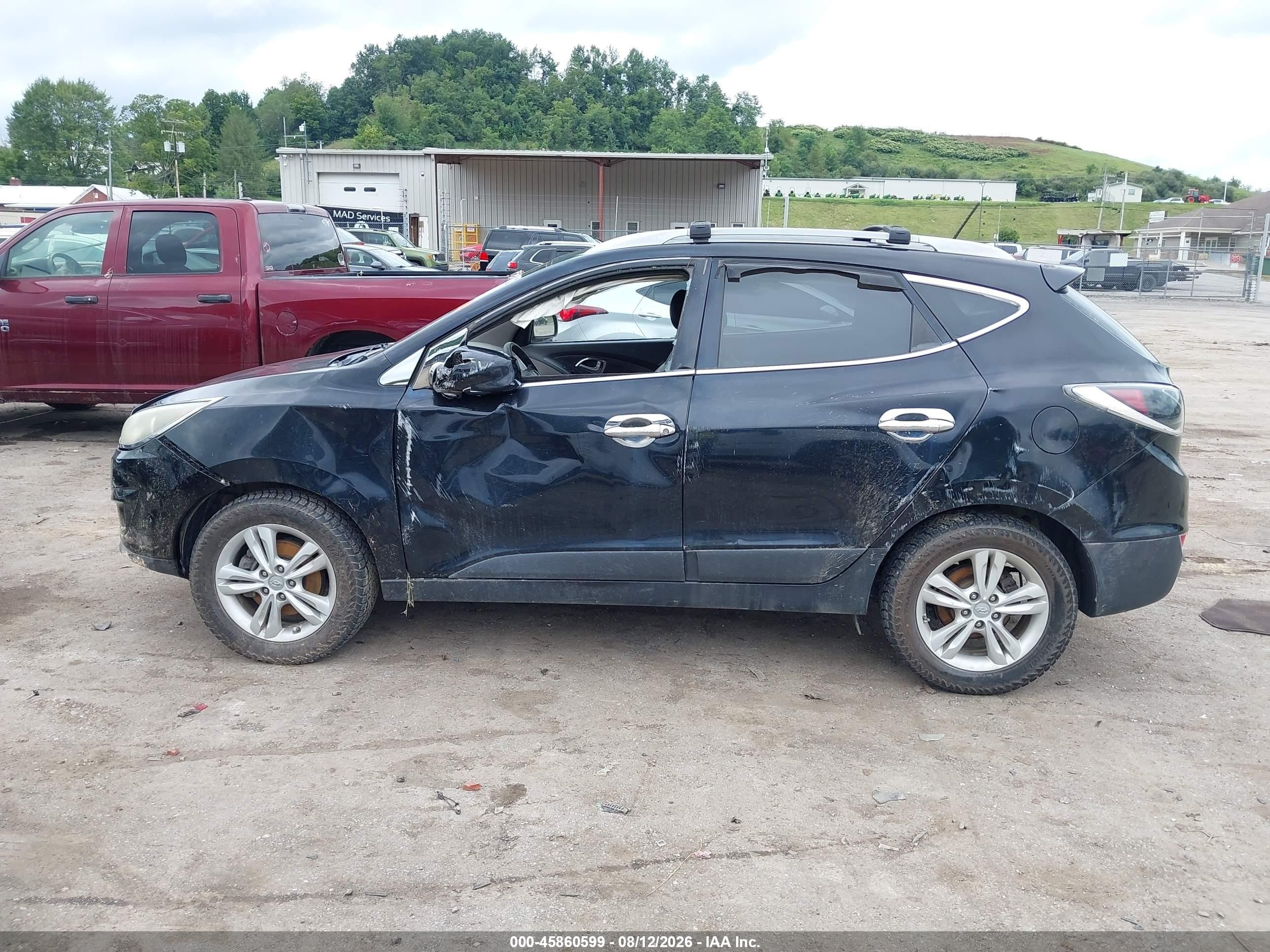 2011 Hyundai Tucson Gls Black vin: KM8JUCAC5BU194731