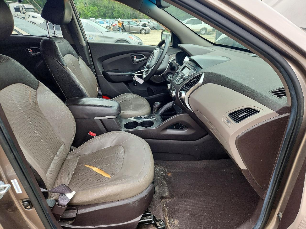2011 Hyundai Tucson Limited Tan vin: KM8JUCAC5BU194776