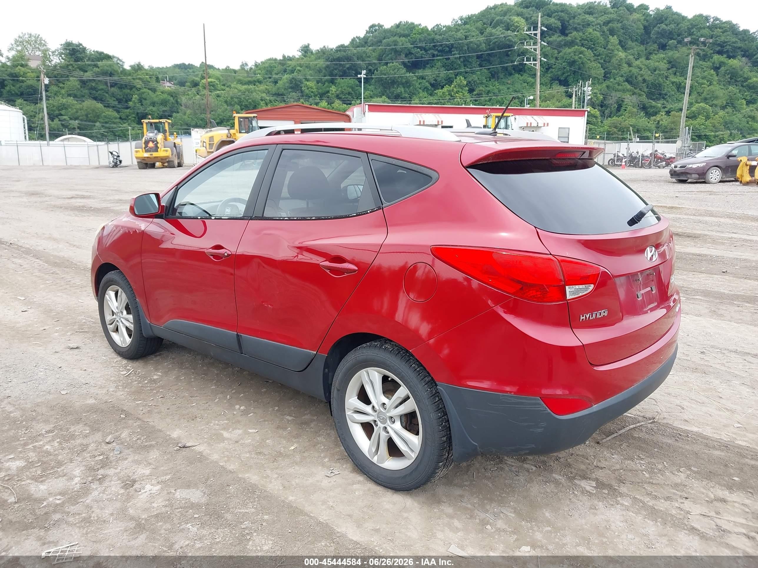 2011 Hyundai Tucson Gls Red vin: KM8JUCAC5BU248190