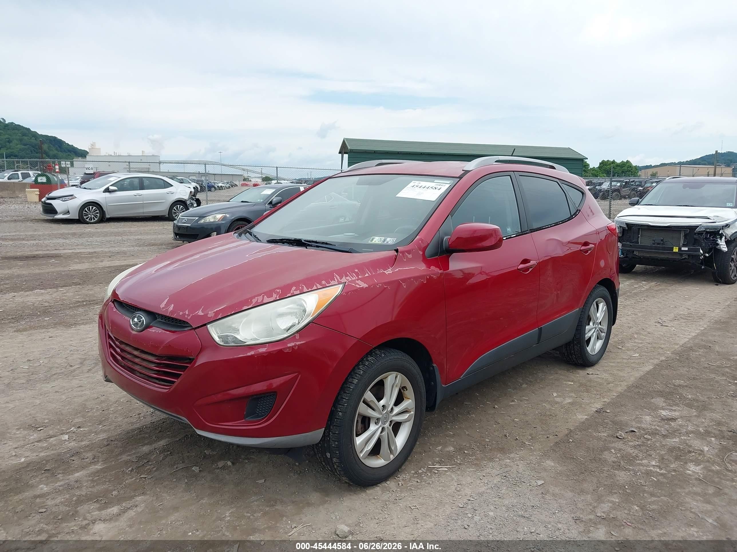 2011 Hyundai Tucson Gls Red vin: KM8JUCAC5BU248190