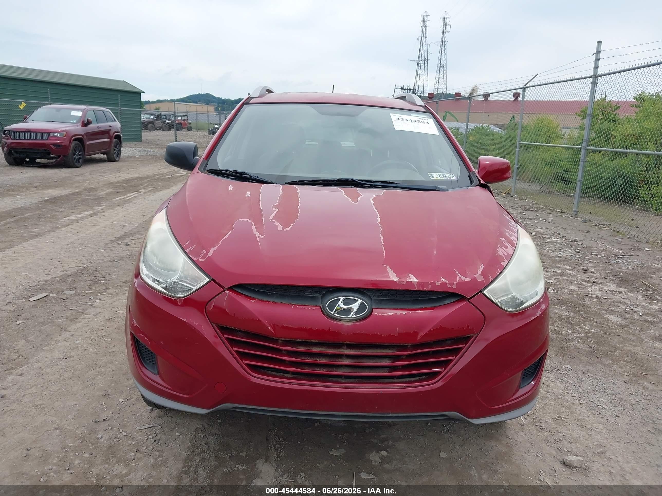 2011 Hyundai Tucson Gls Red vin: KM8JUCAC5BU248190