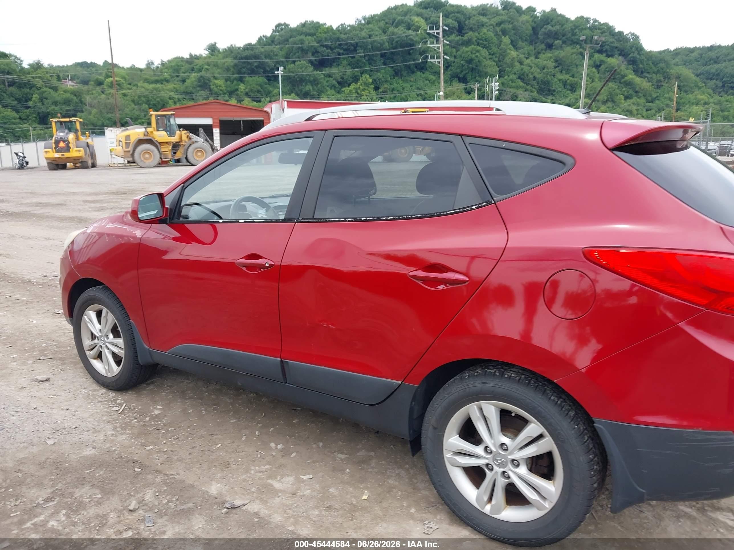 2011 Hyundai Tucson Gls Red vin: KM8JUCAC5BU248190
