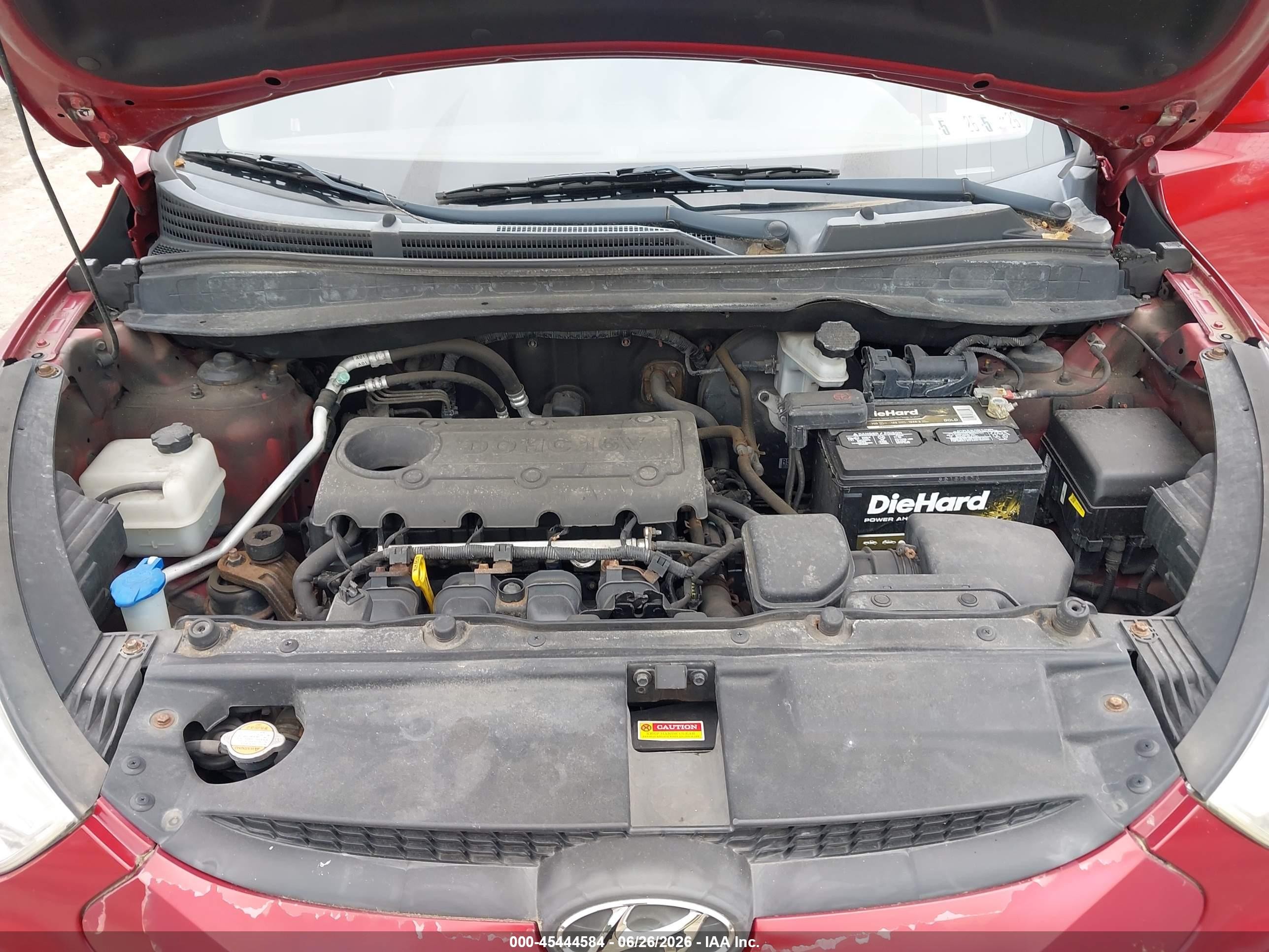 2011 Hyundai Tucson Gls Red vin: KM8JUCAC5BU248190