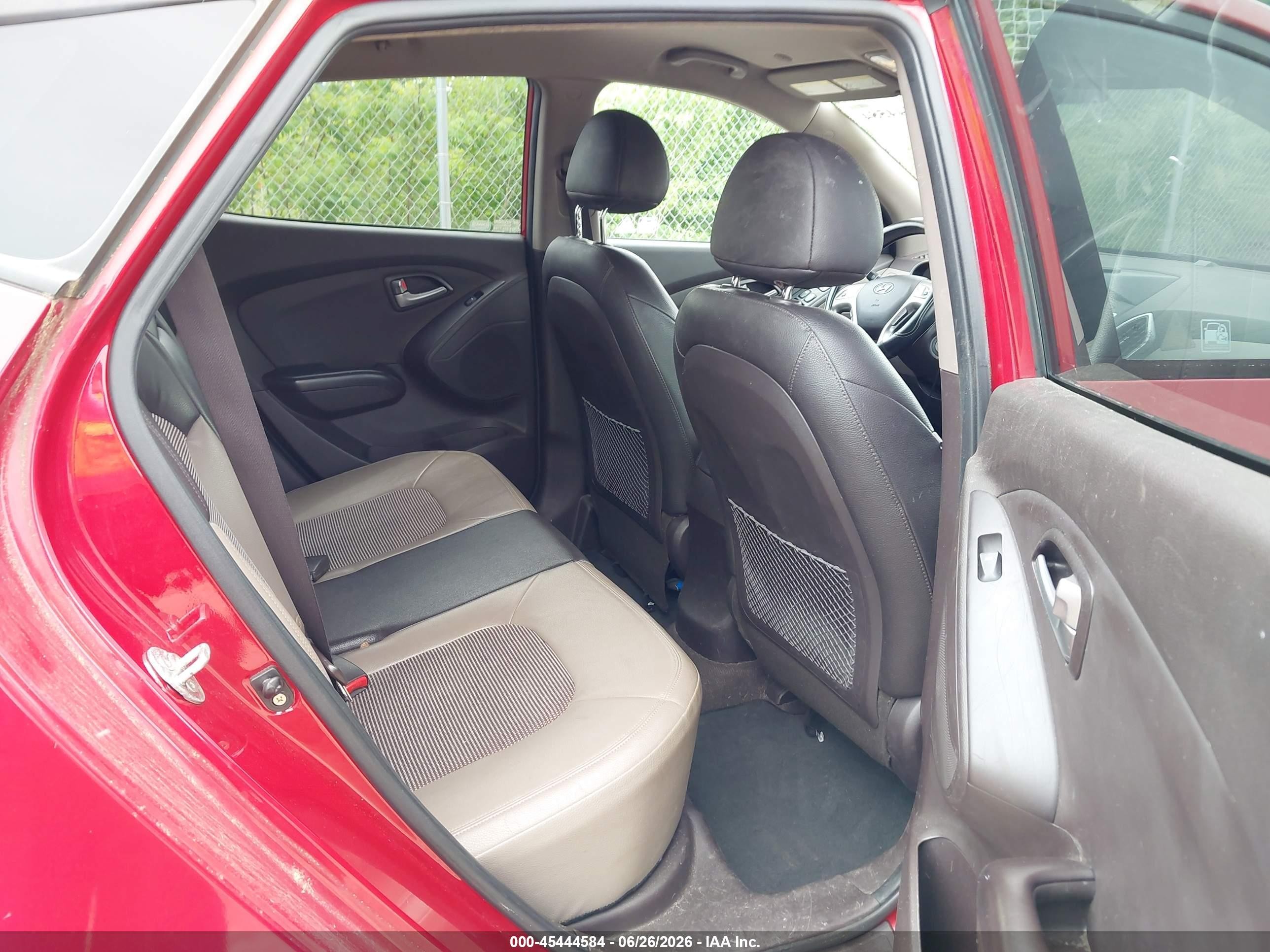 2011 Hyundai Tucson Gls Red vin: KM8JUCAC5BU248190