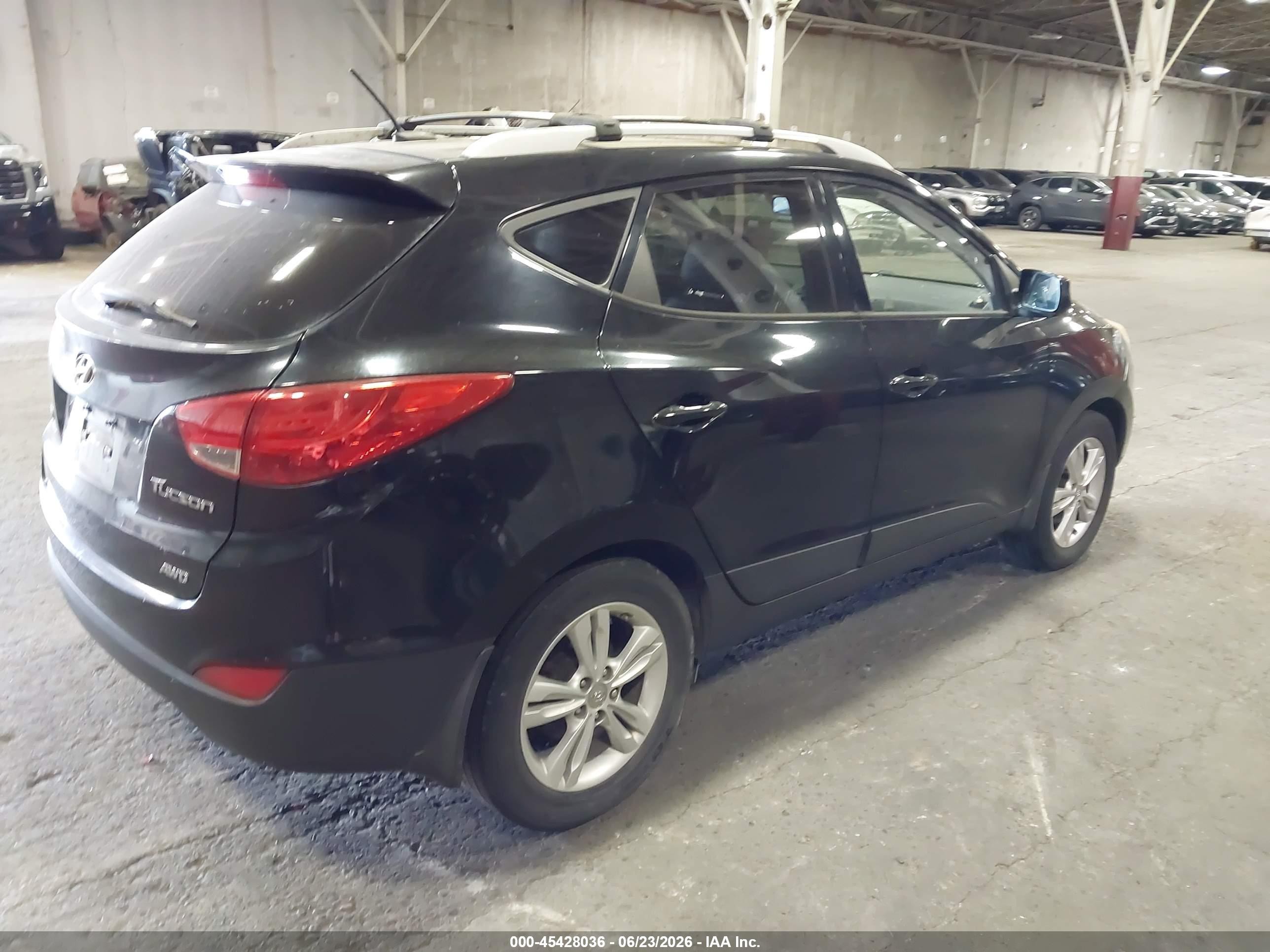 2011 Hyundai Tucson Gls Black vin: KM8JUCAC5BU271517