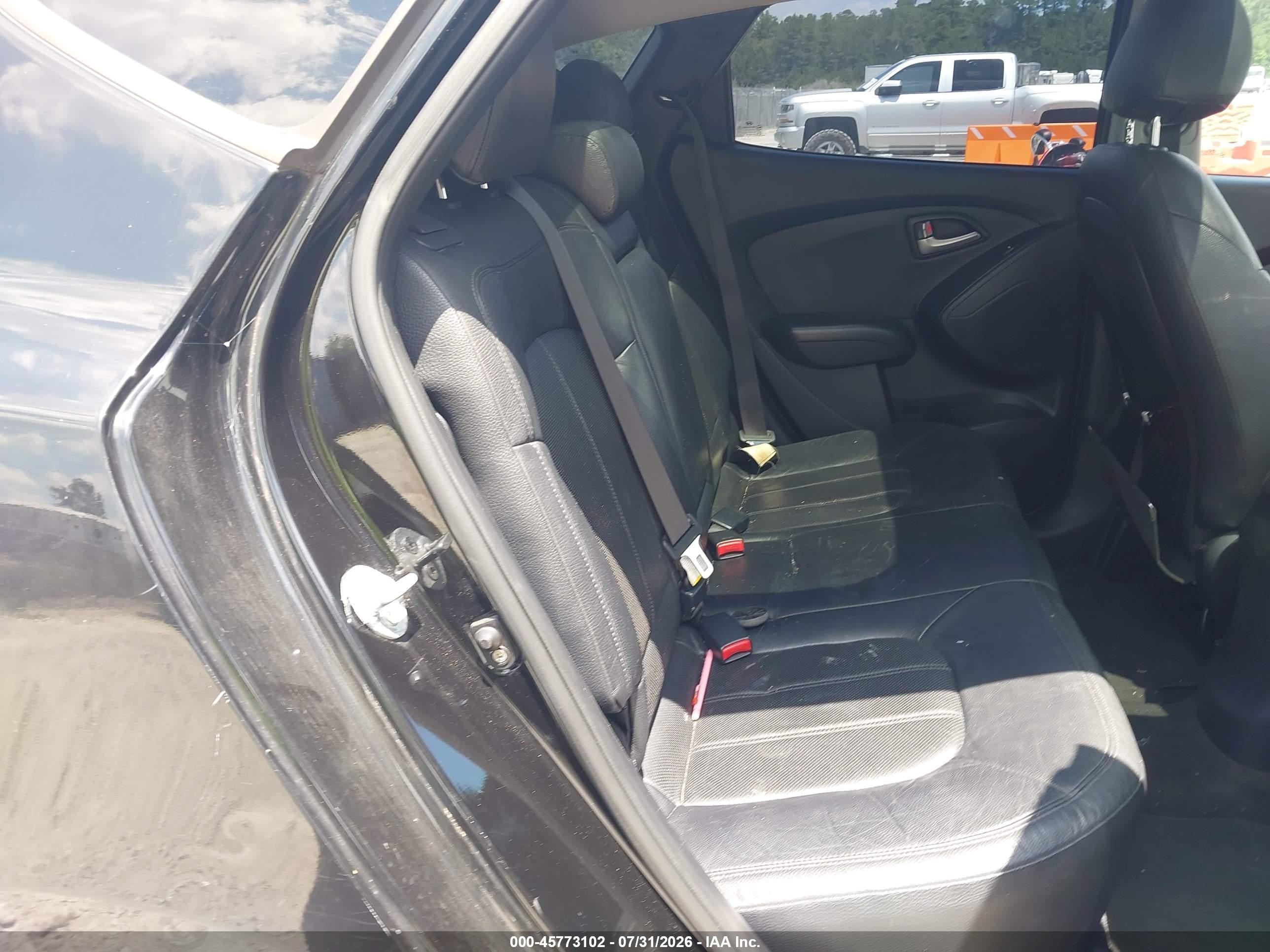 2012 Hyundai Tucson Limited Черный vin: KM8JUCAC5CU378438