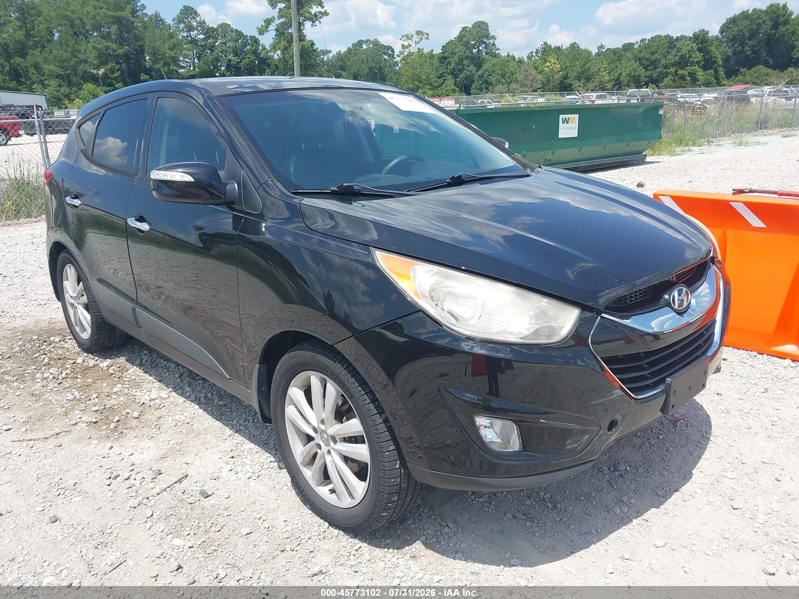 2012 Hyundai Tucson Limited Black vin: KM8JUCAC5CU378438