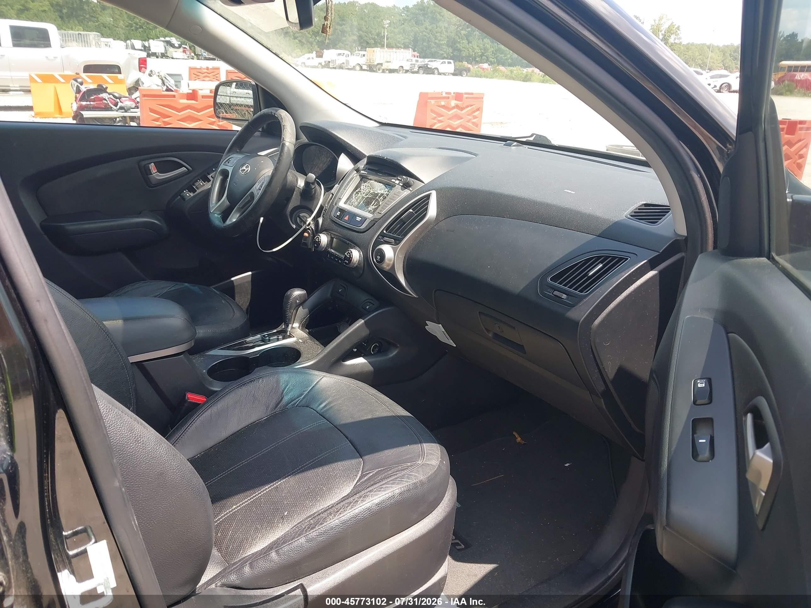 2012 Hyundai Tucson Limited Черный vin: KM8JUCAC5CU378438