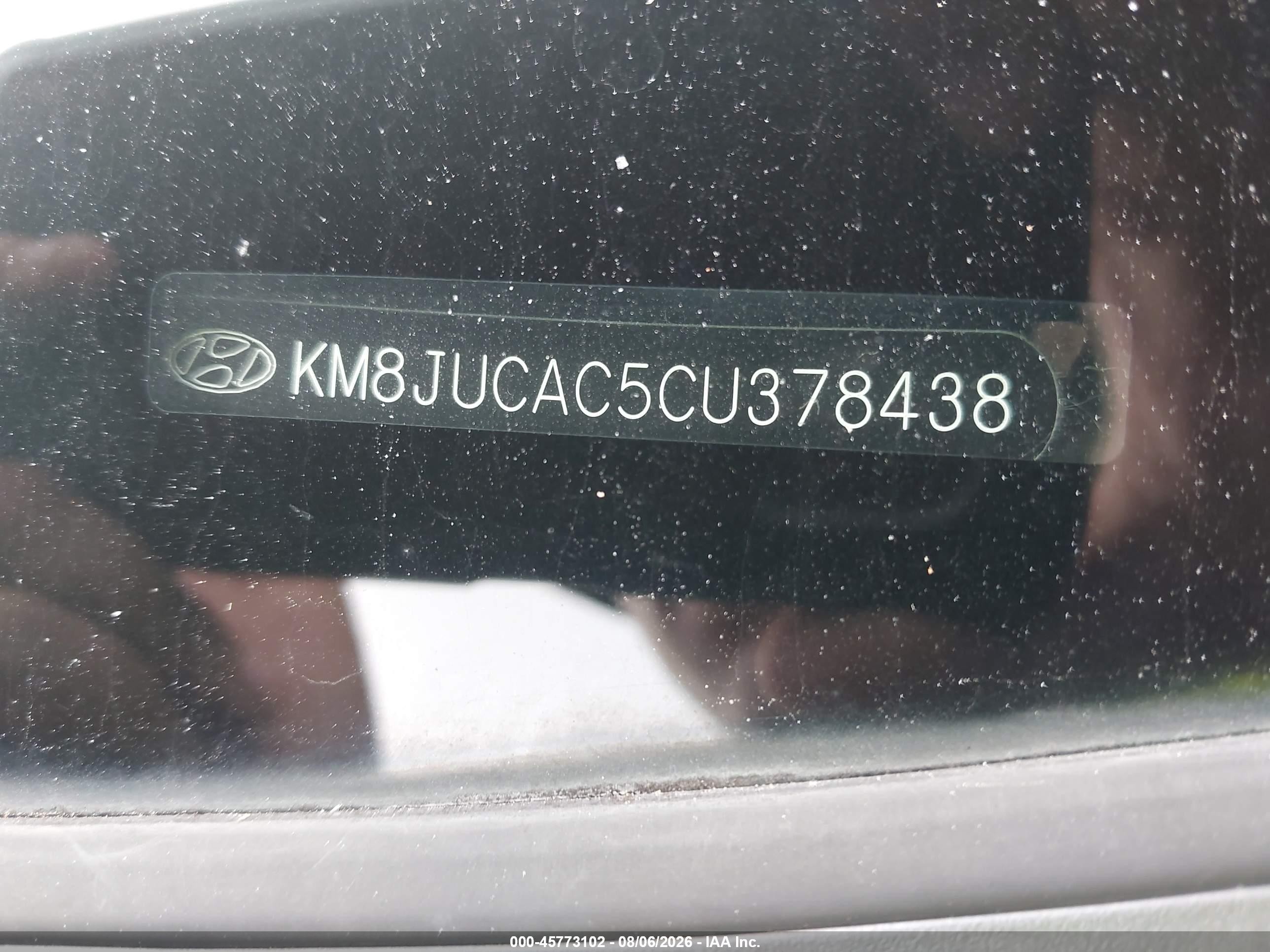 2012 Hyundai Tucson Limited Черный vin: KM8JUCAC5CU378438
