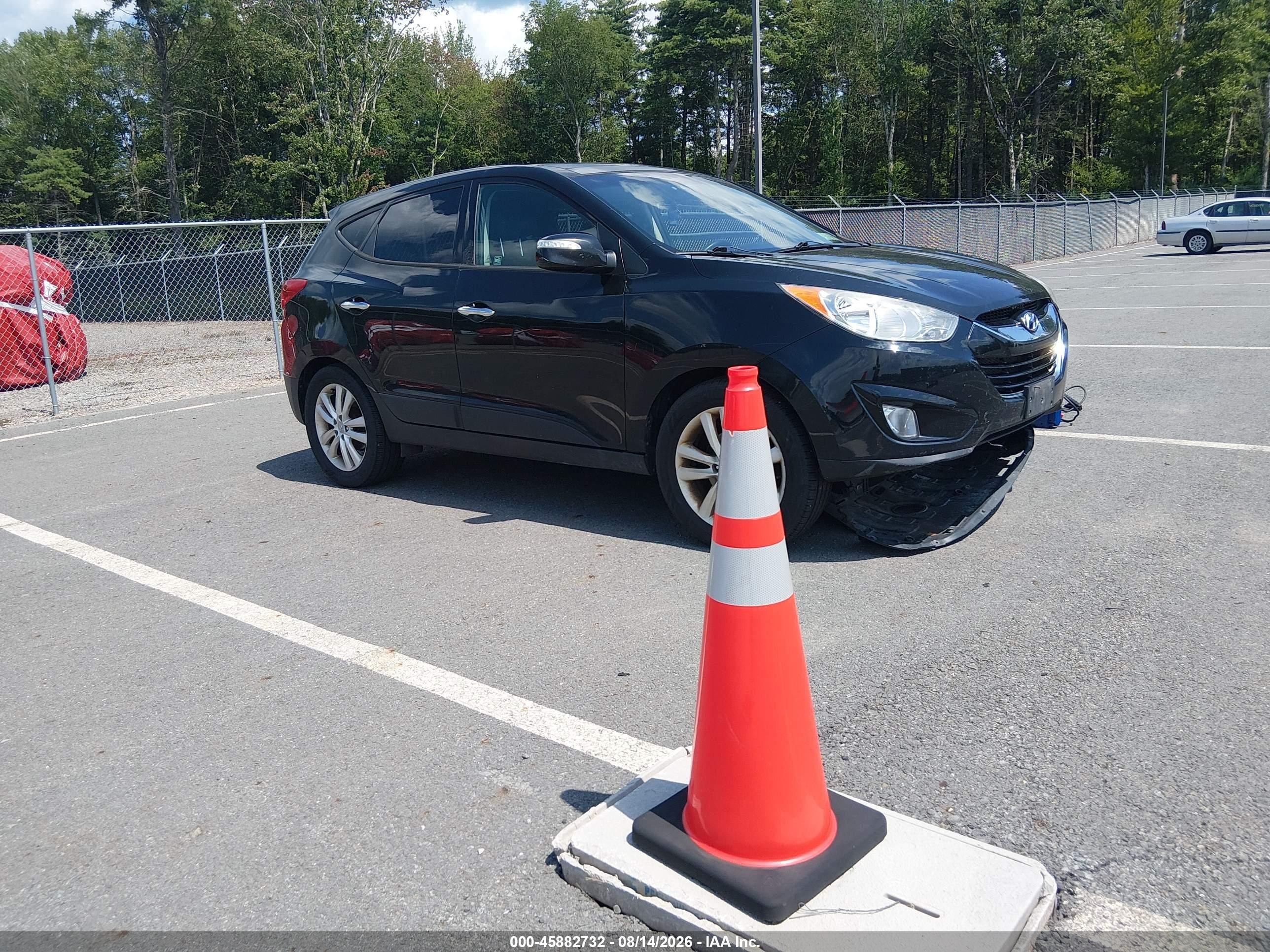 2012 Hyundai Tucson Limited Black vin: KM8JUCAC5CU381534