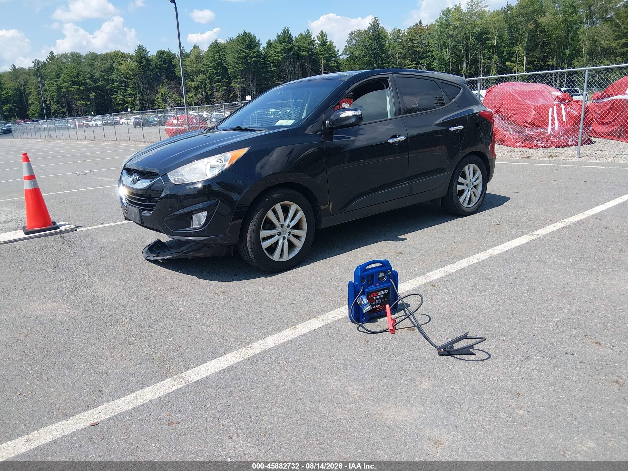 2012 Hyundai Tucson Limited Black vin: KM8JUCAC5CU381534