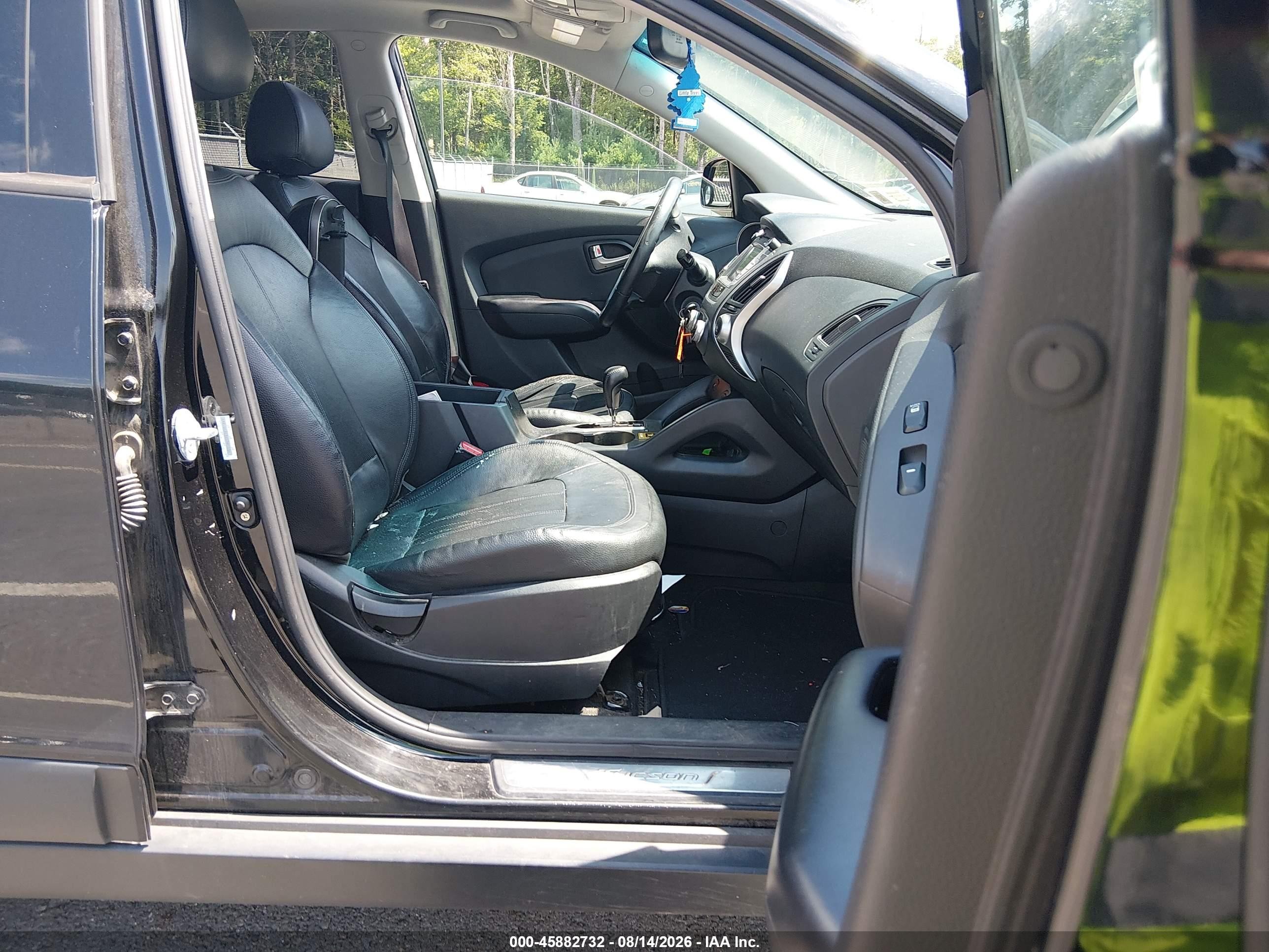 2012 Hyundai Tucson Limited Black vin: KM8JUCAC5CU381534