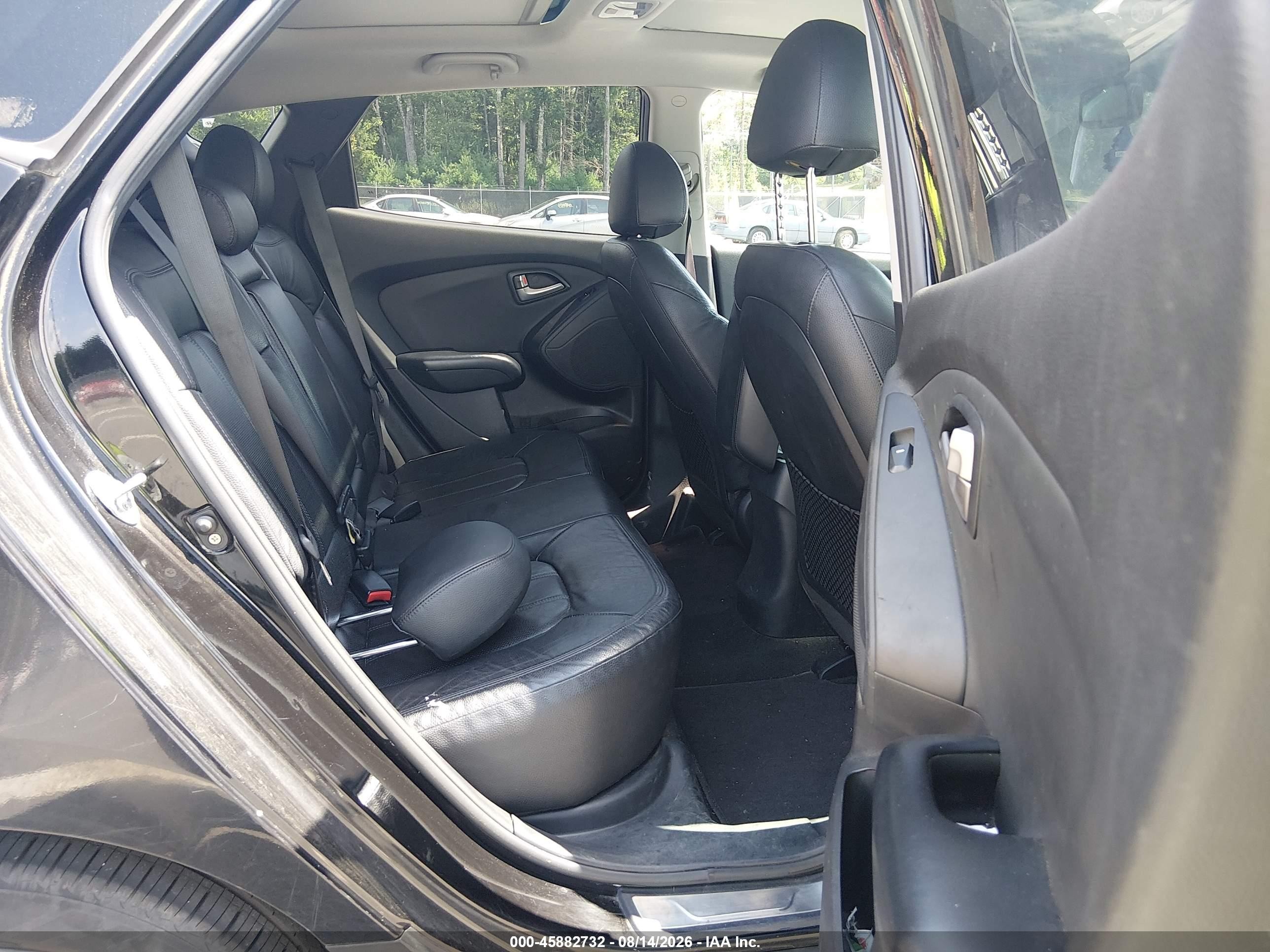 2012 Hyundai Tucson Limited Black vin: KM8JUCAC5CU381534