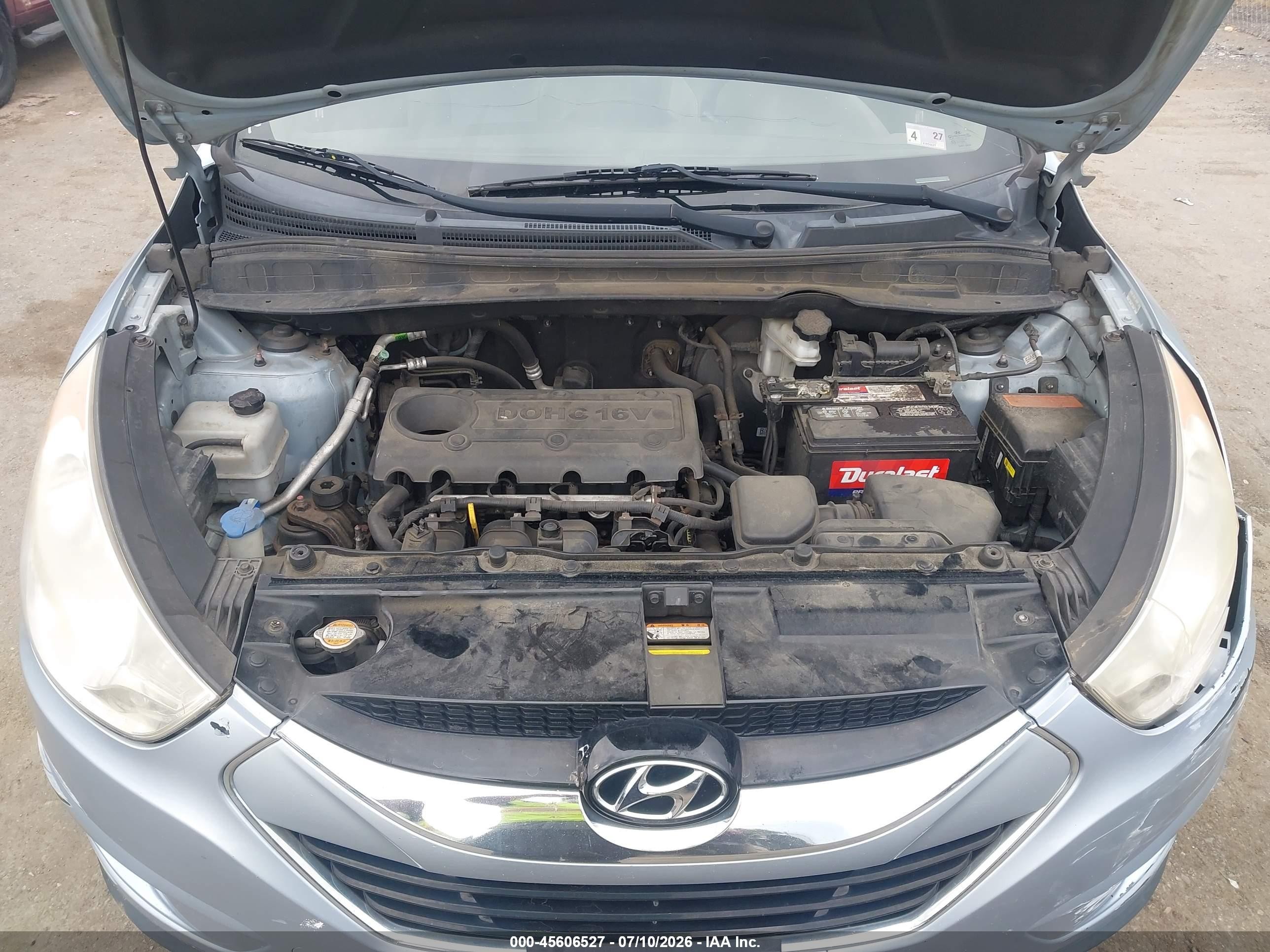 2012 Hyundai Tucson Limited Light Blue vin: KM8JUCAC5CU383414