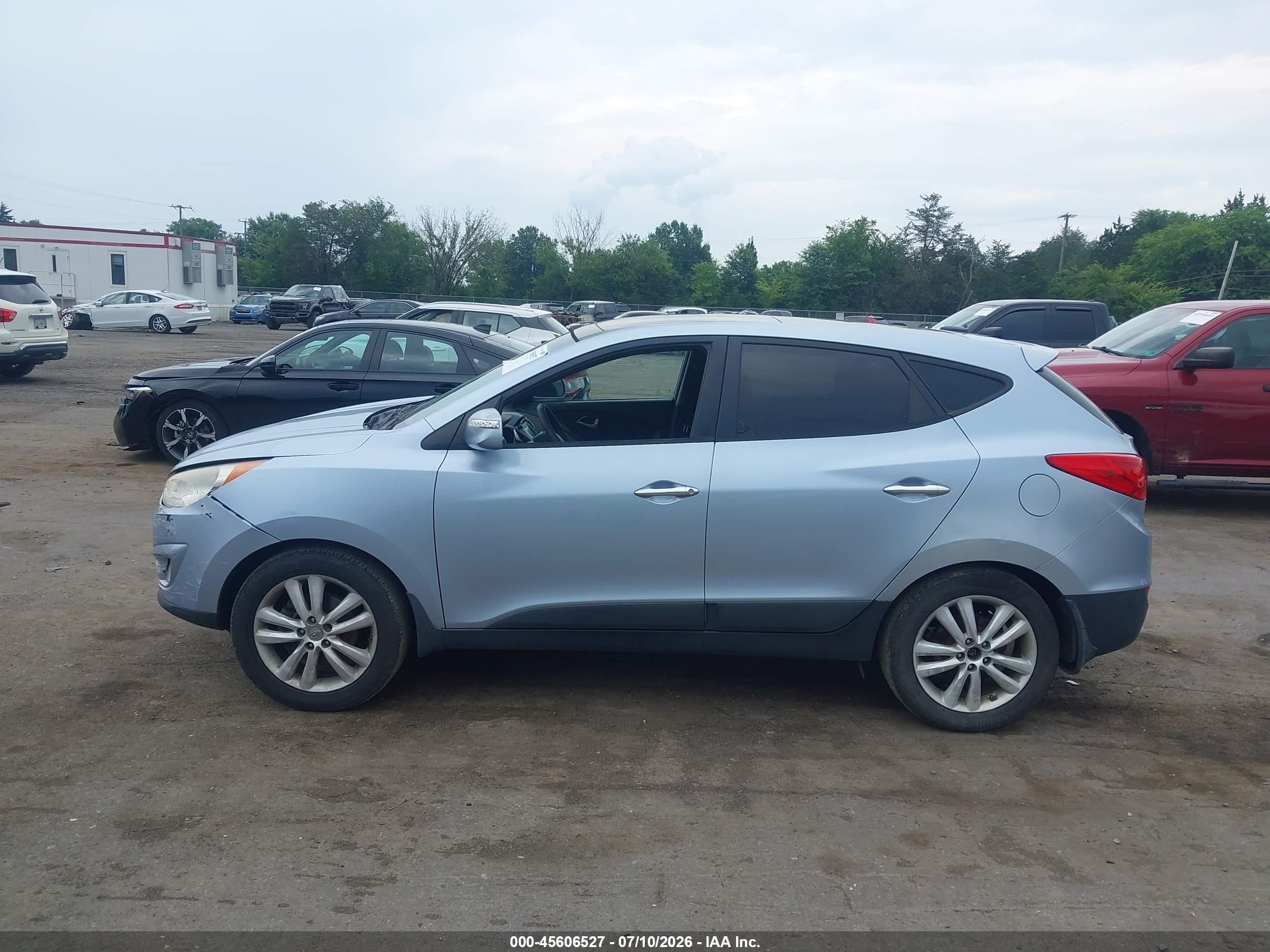 2012 Hyundai Tucson Limited Light Blue vin: KM8JUCAC5CU383414
