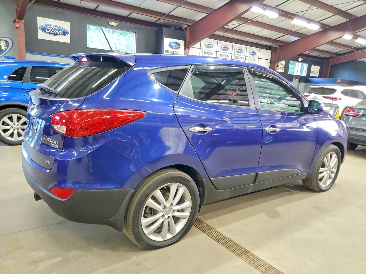2012 Hyundai Tucson Limited Синий vin: KM8JUCAC5CU436936