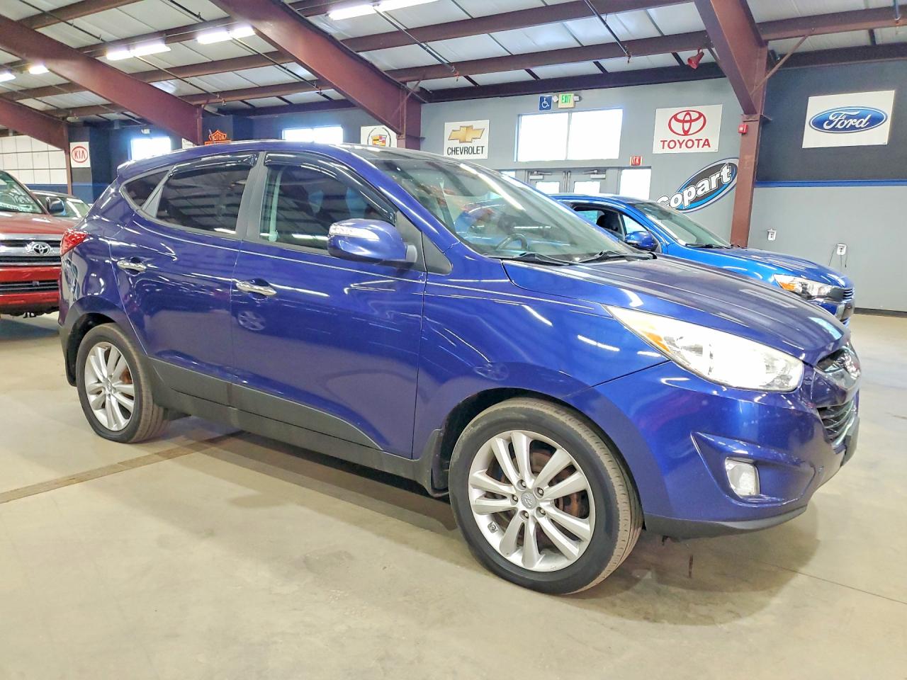 2012 Hyundai Tucson Limited Синий vin: KM8JUCAC5CU436936