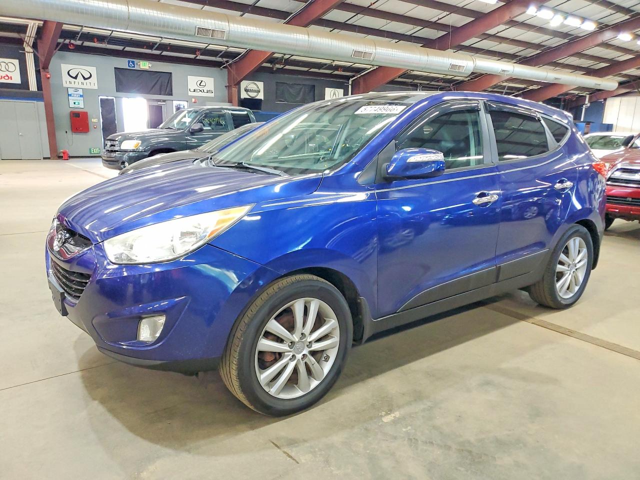 2012 Hyundai Tucson Limited Синий vin: KM8JUCAC5CU436936