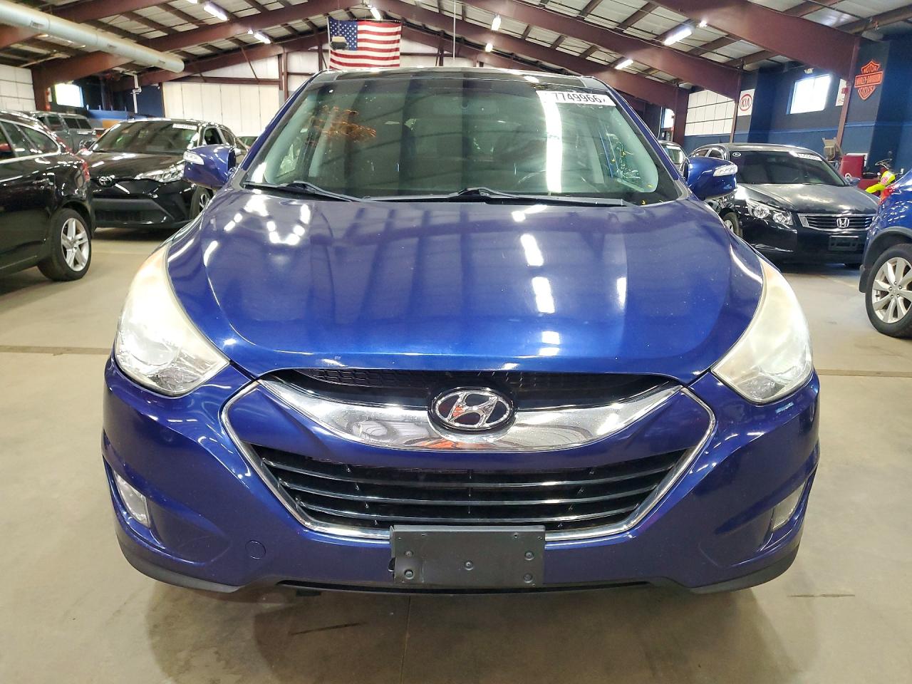 2012 Hyundai Tucson Limited Синий vin: KM8JUCAC5CU436936