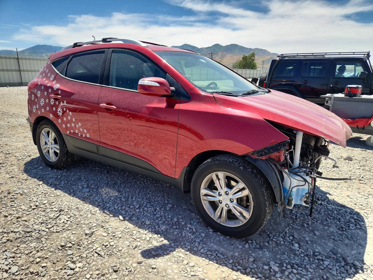 2012 Hyundai Tucson Gls Red vin: KM8JUCAC5CU444325