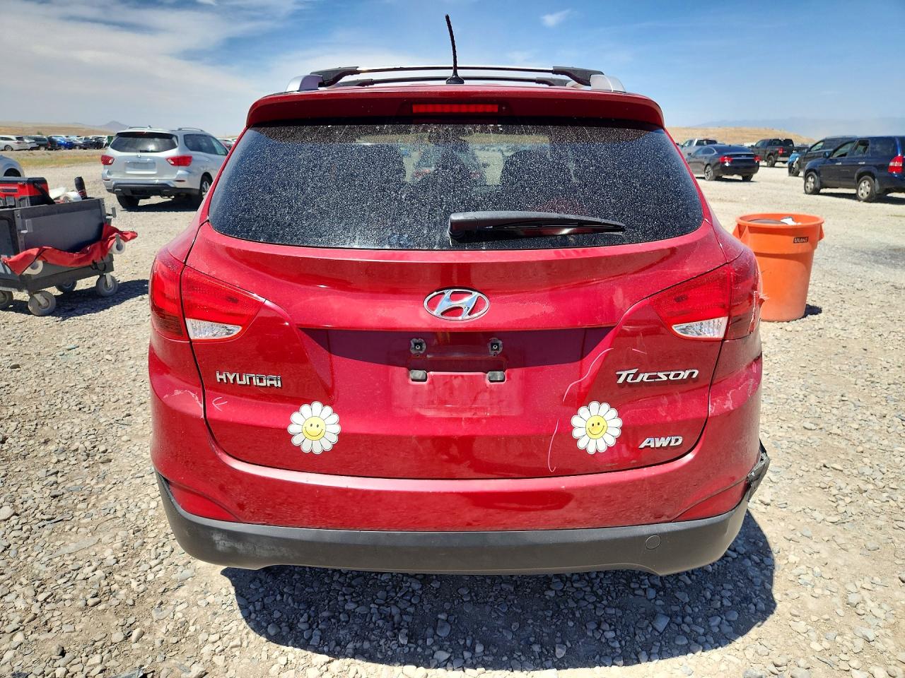 2012 Hyundai Tucson Gls Red vin: KM8JUCAC5CU444325