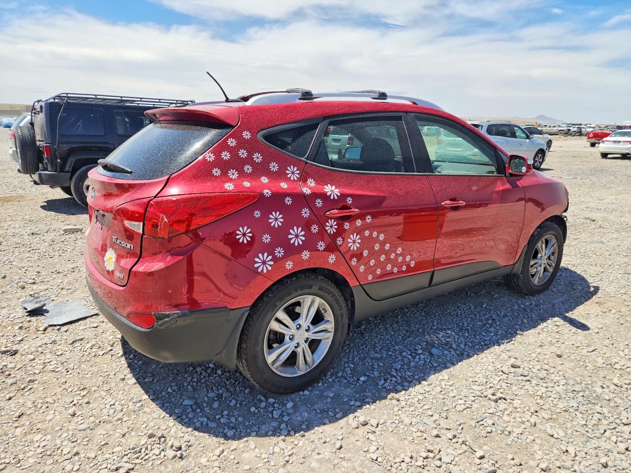 2012 Hyundai Tucson Gls Red vin: KM8JUCAC5CU444325