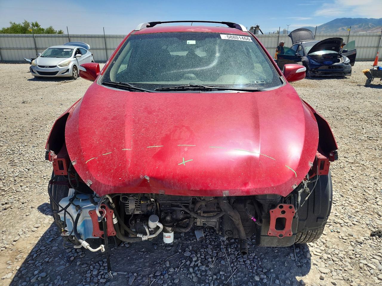 2012 Hyundai Tucson Gls Red vin: KM8JUCAC5CU444325