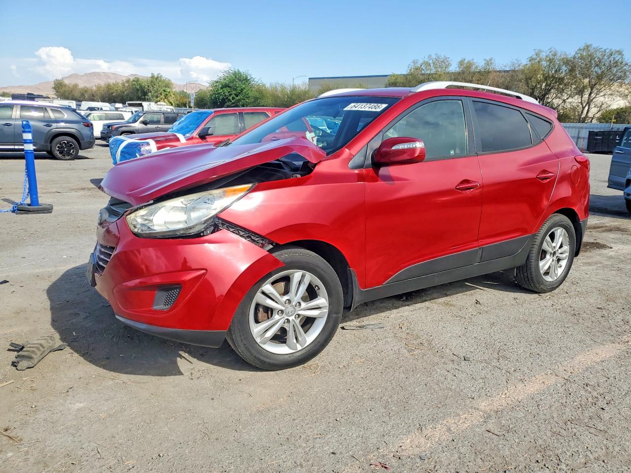 2012 Hyundai Tucson Gls Red vin: KM8JUCAC5CU511179