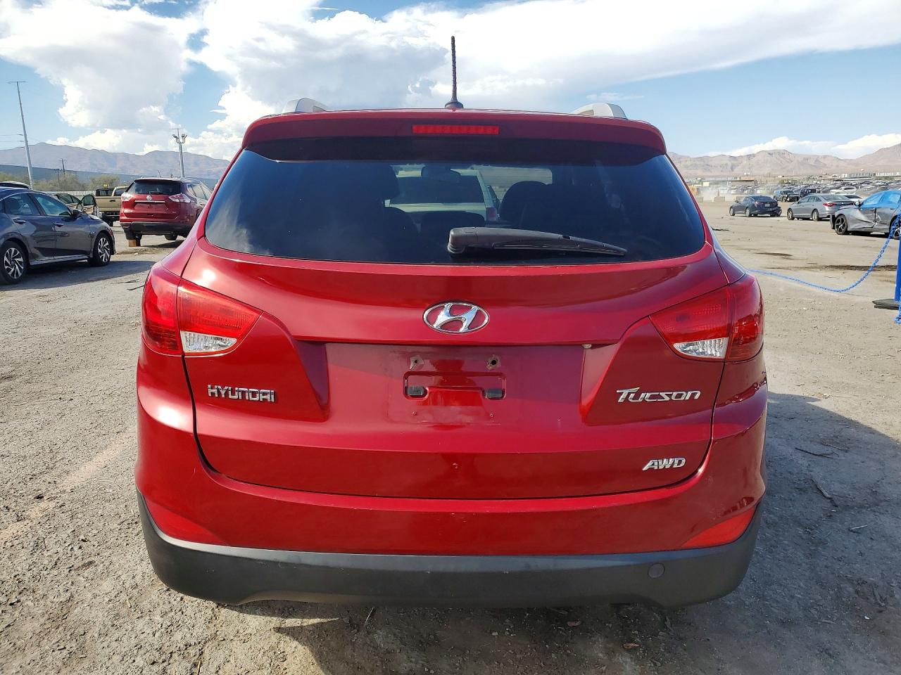 2012 Hyundai Tucson Gls Red vin: KM8JUCAC5CU511179