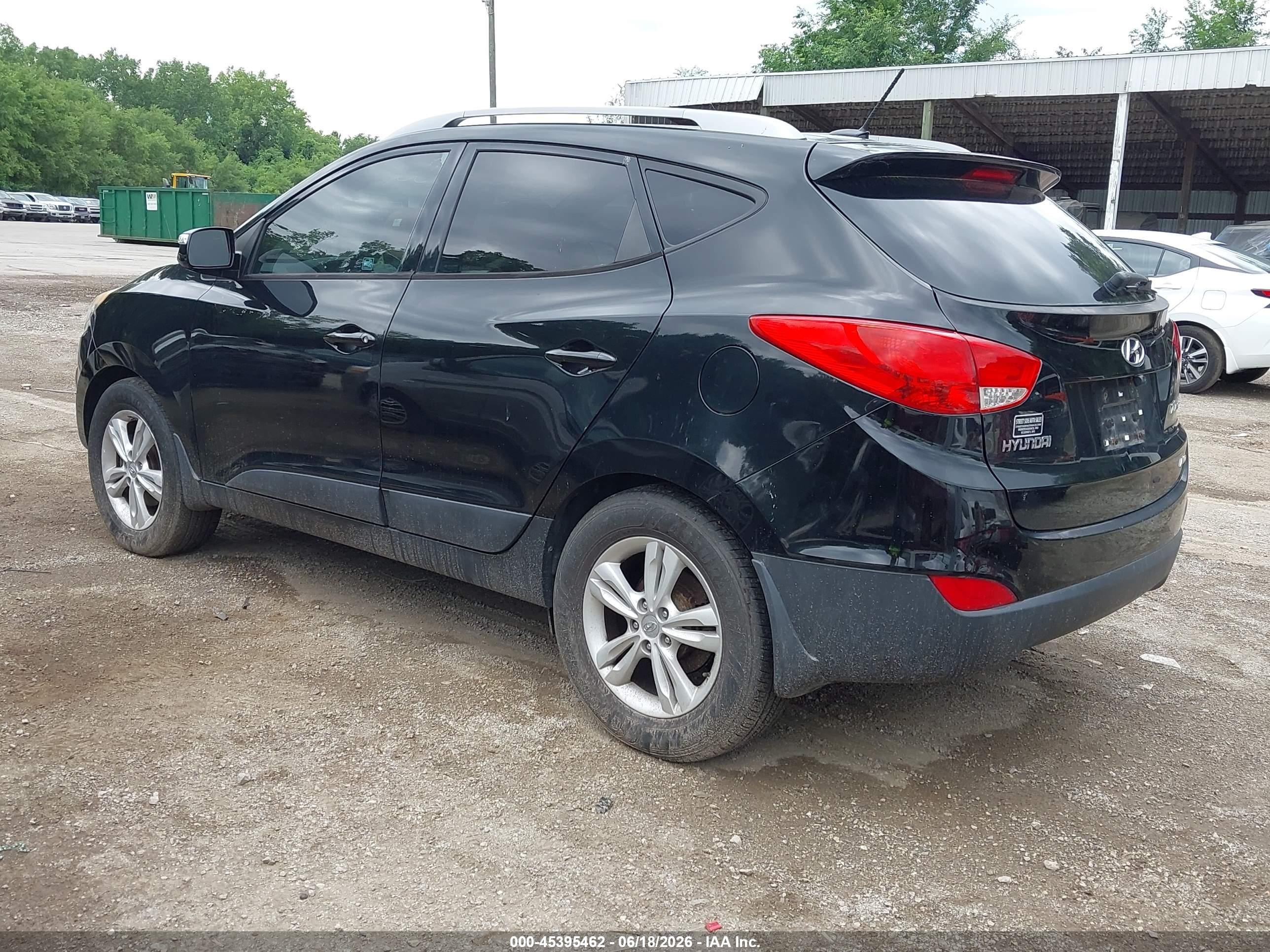 2012 Hyundai Tucson Gls Черный vin: KM8JUCAC5CU530248