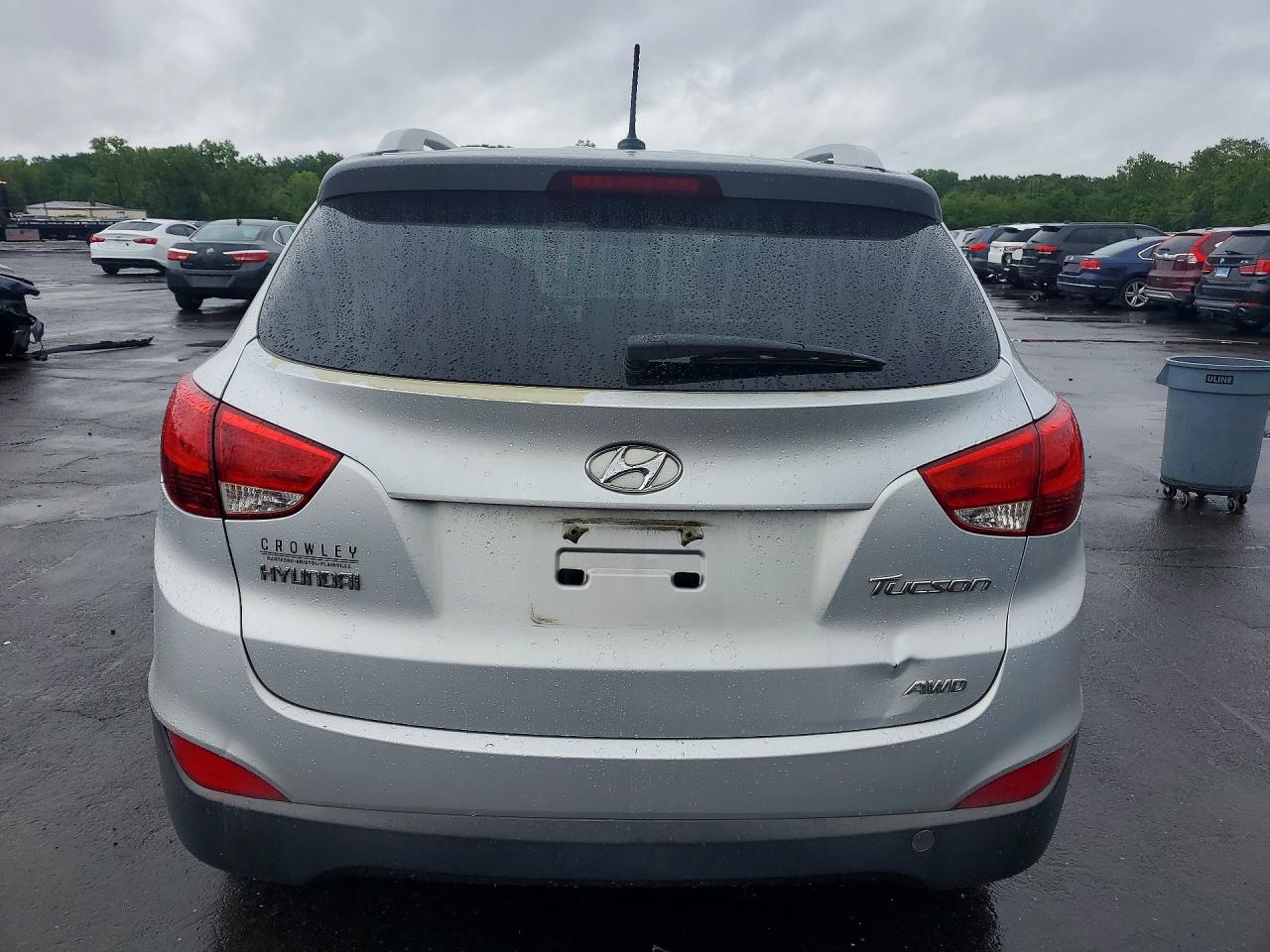 2013 Hyundai Tucson Gls Silver vin: KM8JUCAC5DU593285